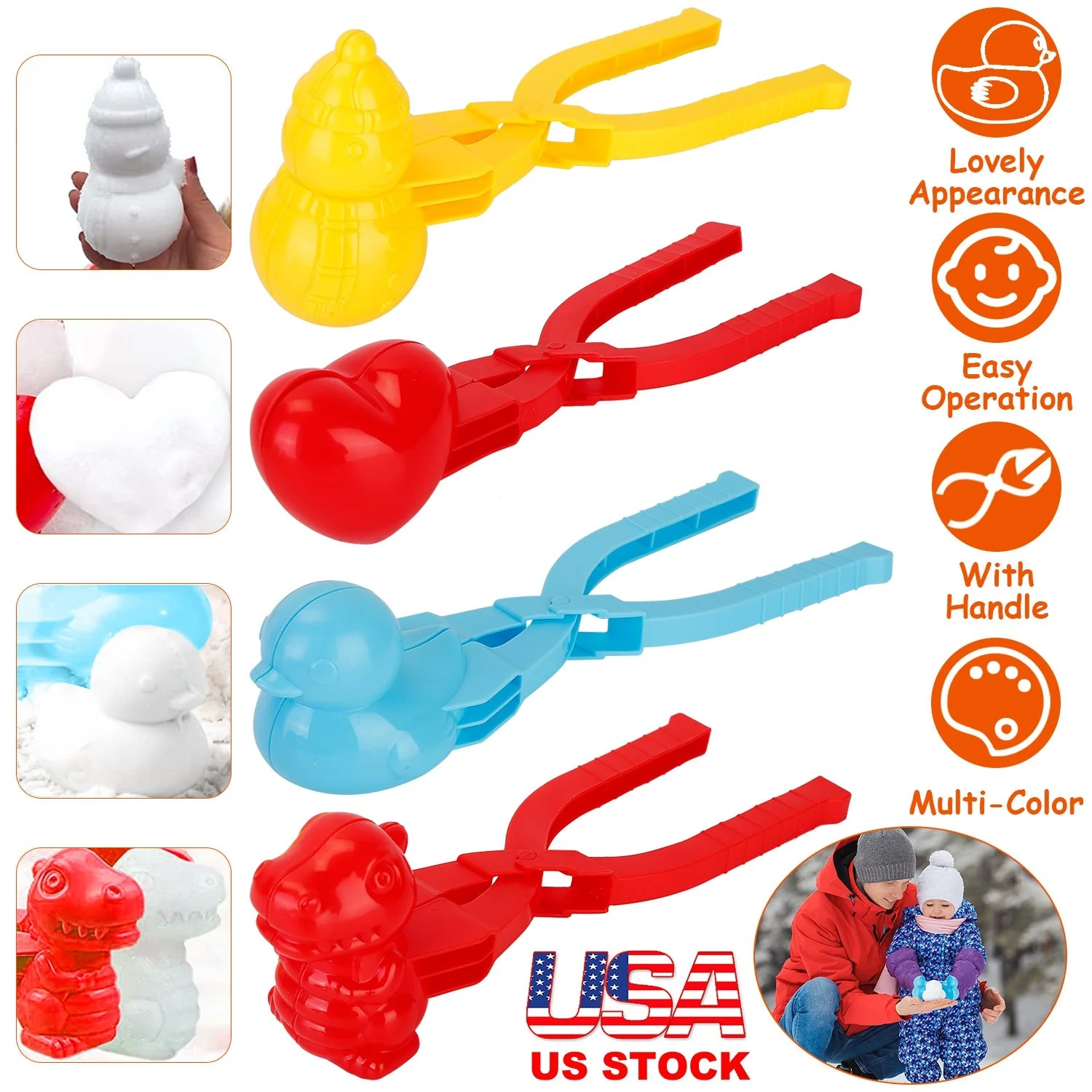 GBruno 4Pcs Snowball Makers - Image 5