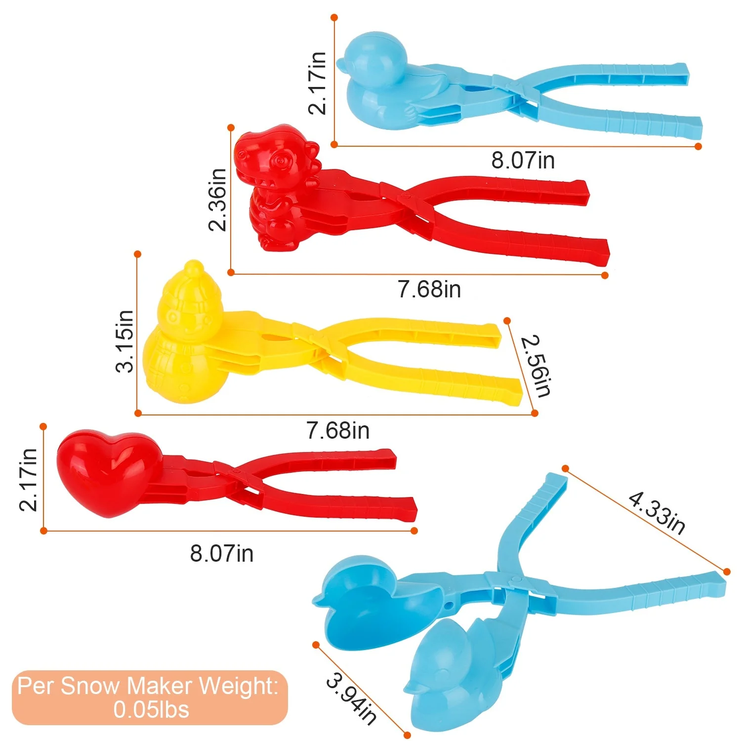 GBruno 4Pcs Snowball Makers - Image 6