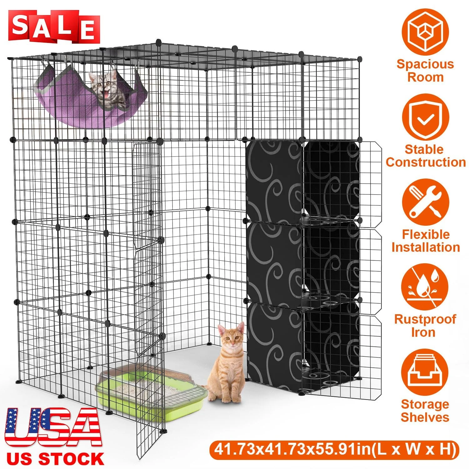 GBruno 4Tier Cat Playpen Cage - Image 3