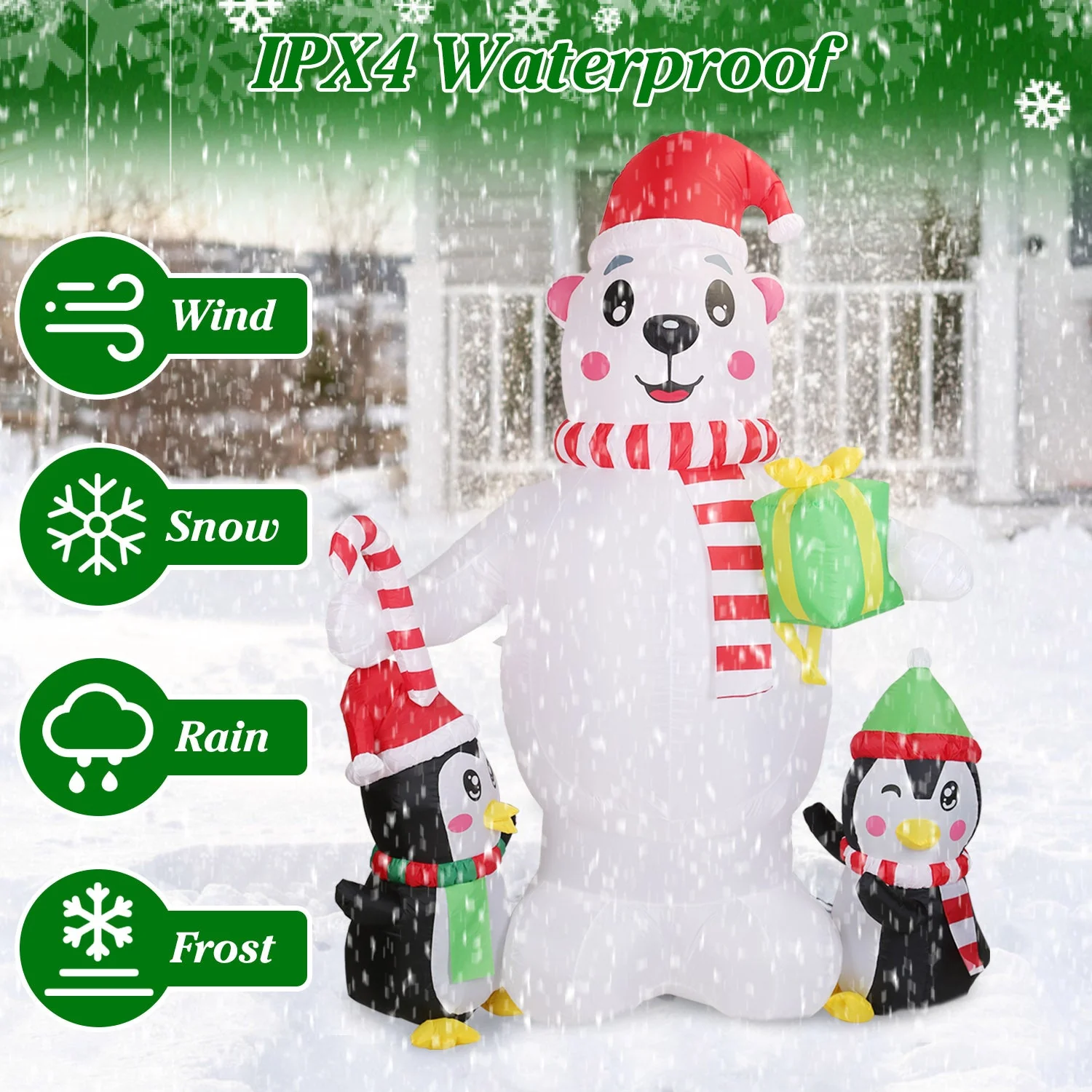GBruno 5.9FT Christmas Inflatable Outdoor Decoration - Image 5