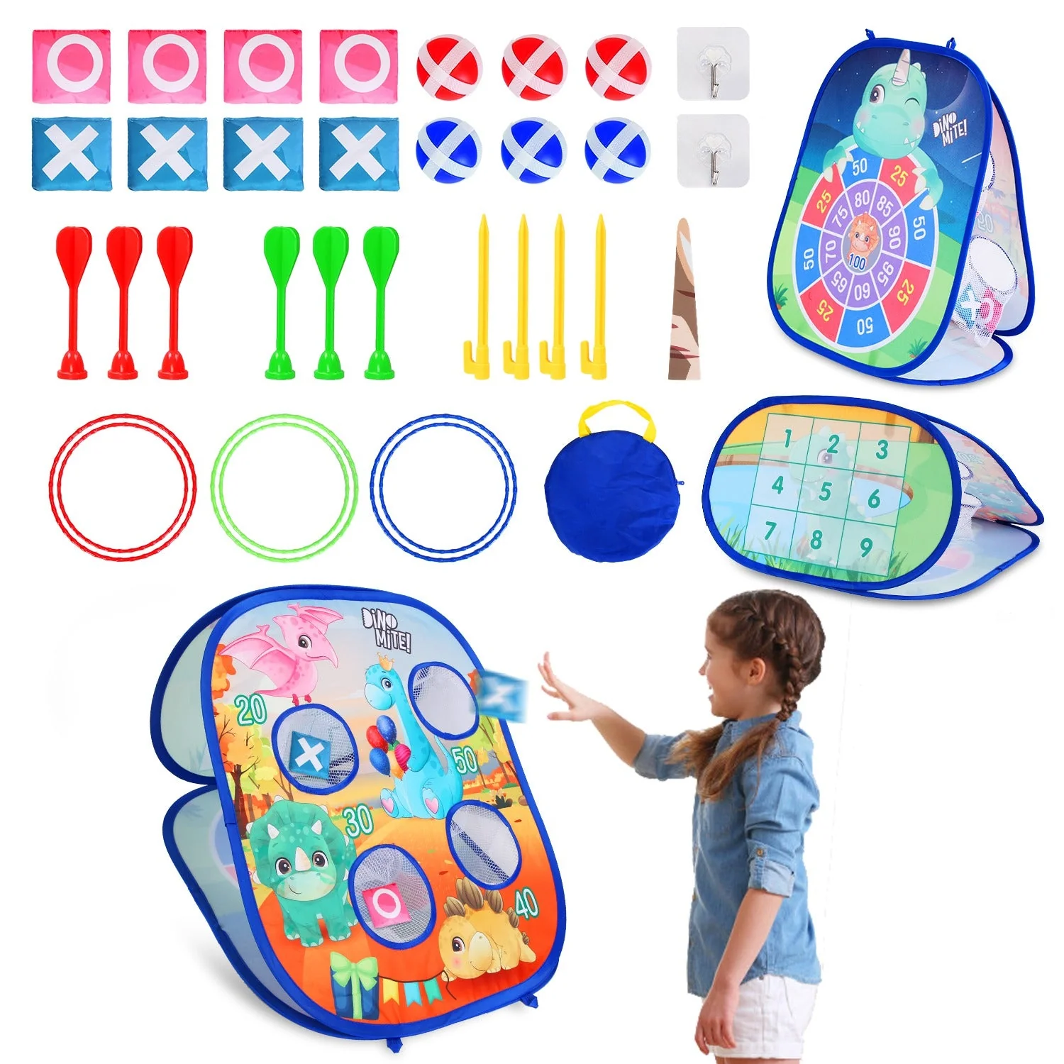 GBruno 5 in 1 Bean Bag Toss Game - Image 2