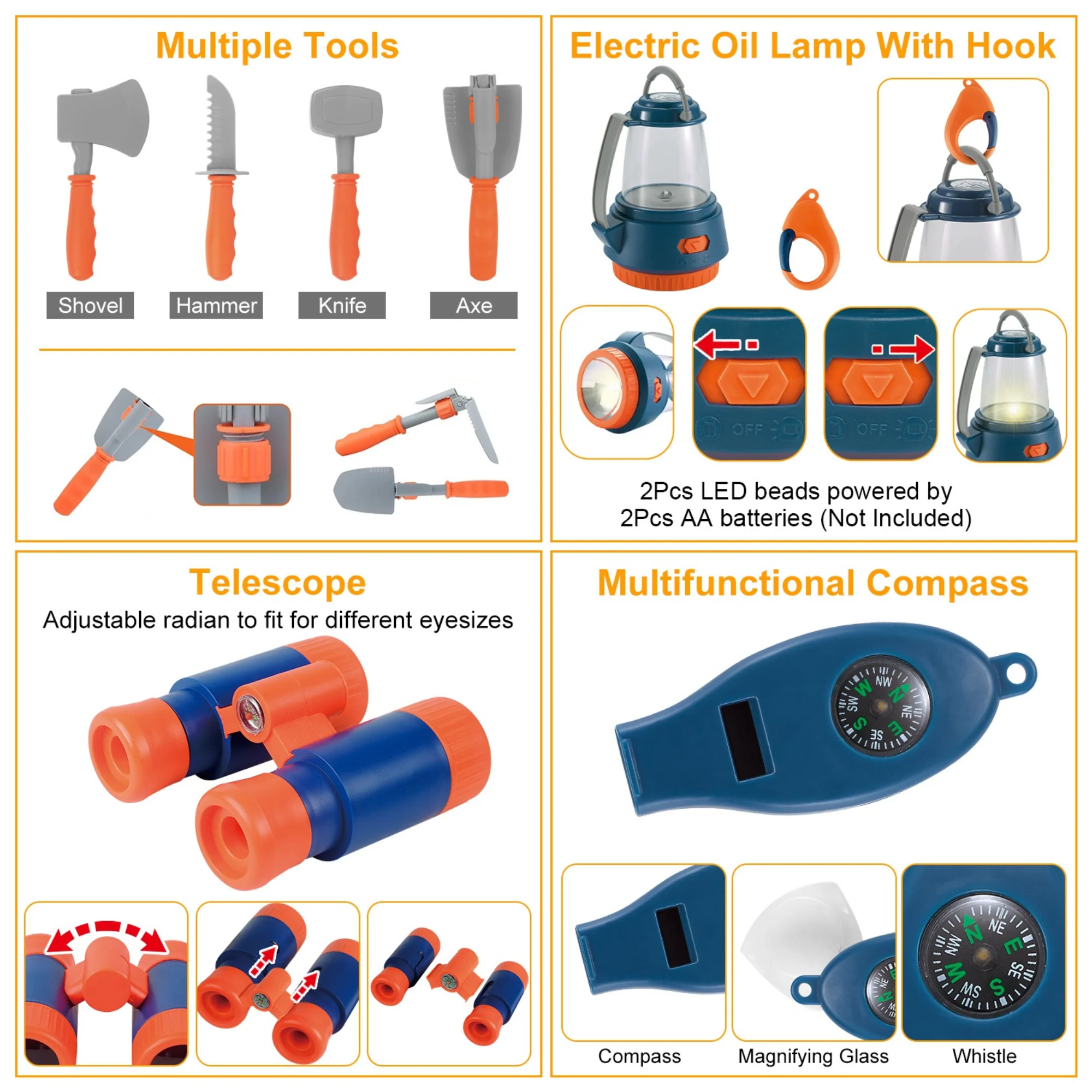 GBruno 56Pcs Kids Camping Toy Set - Image 3