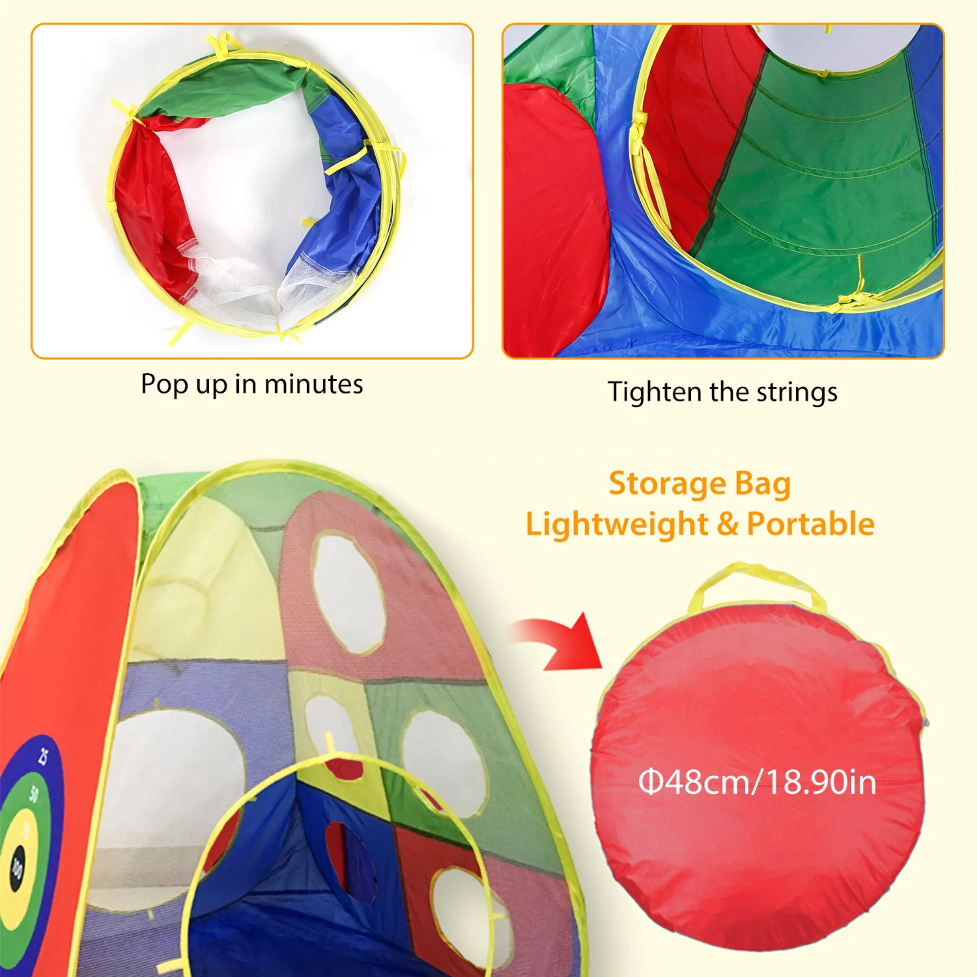 GBruno 5Pcs Kids Ball Pit Tents - Image 3