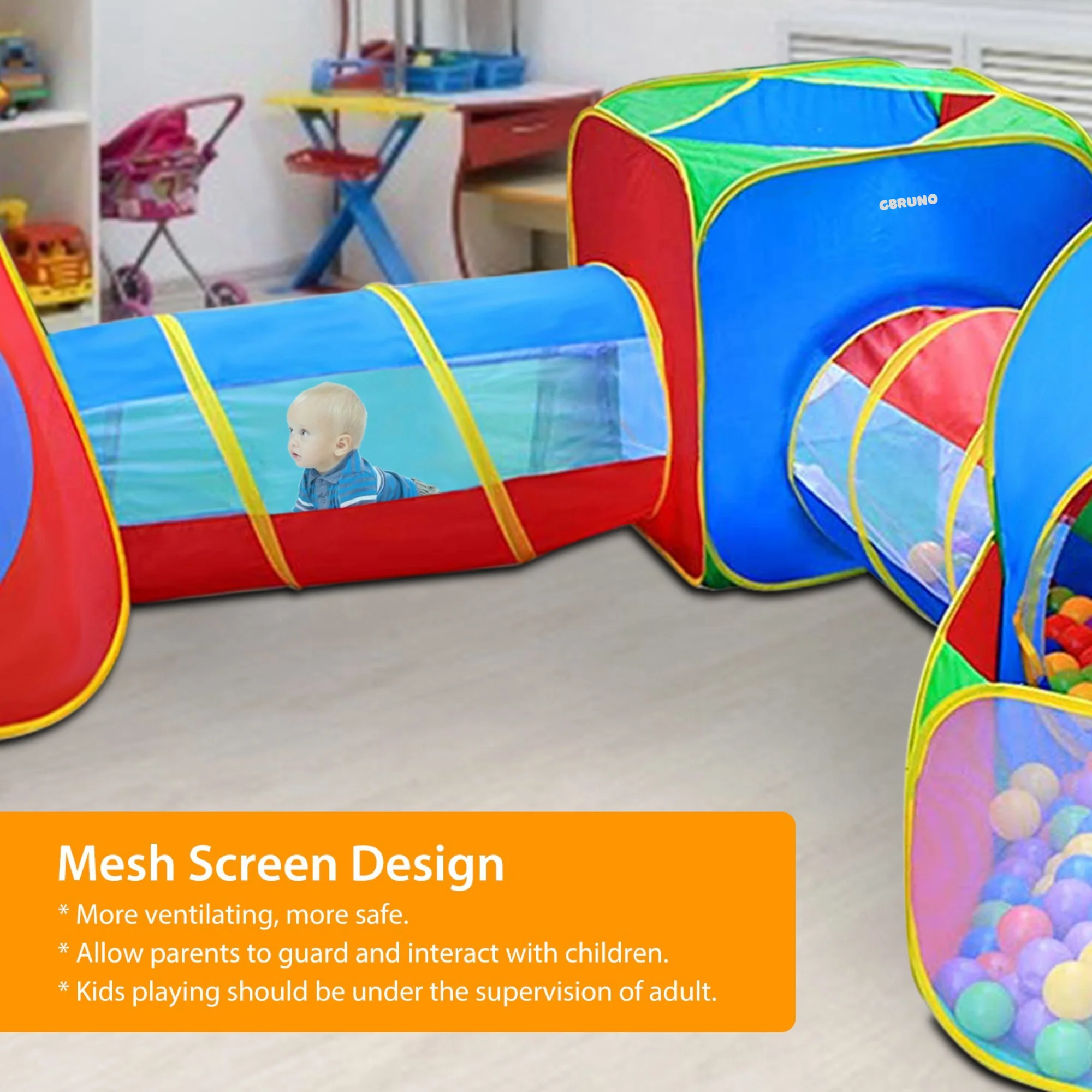 GBruno 5Pcs Kids Ball Pit Tents - Image 6