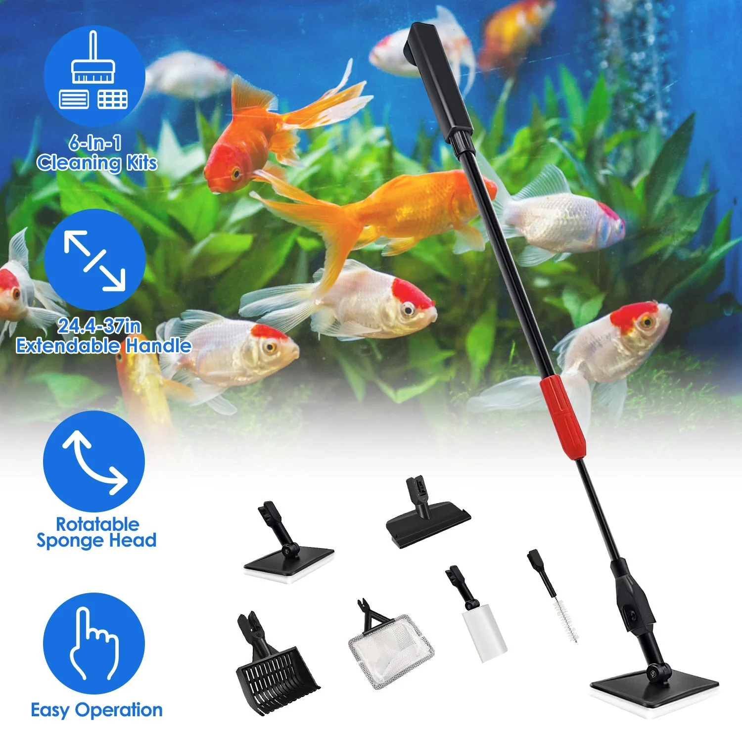 GBruno 6 In 1 Aquarium Cleaning Tools - Image 3