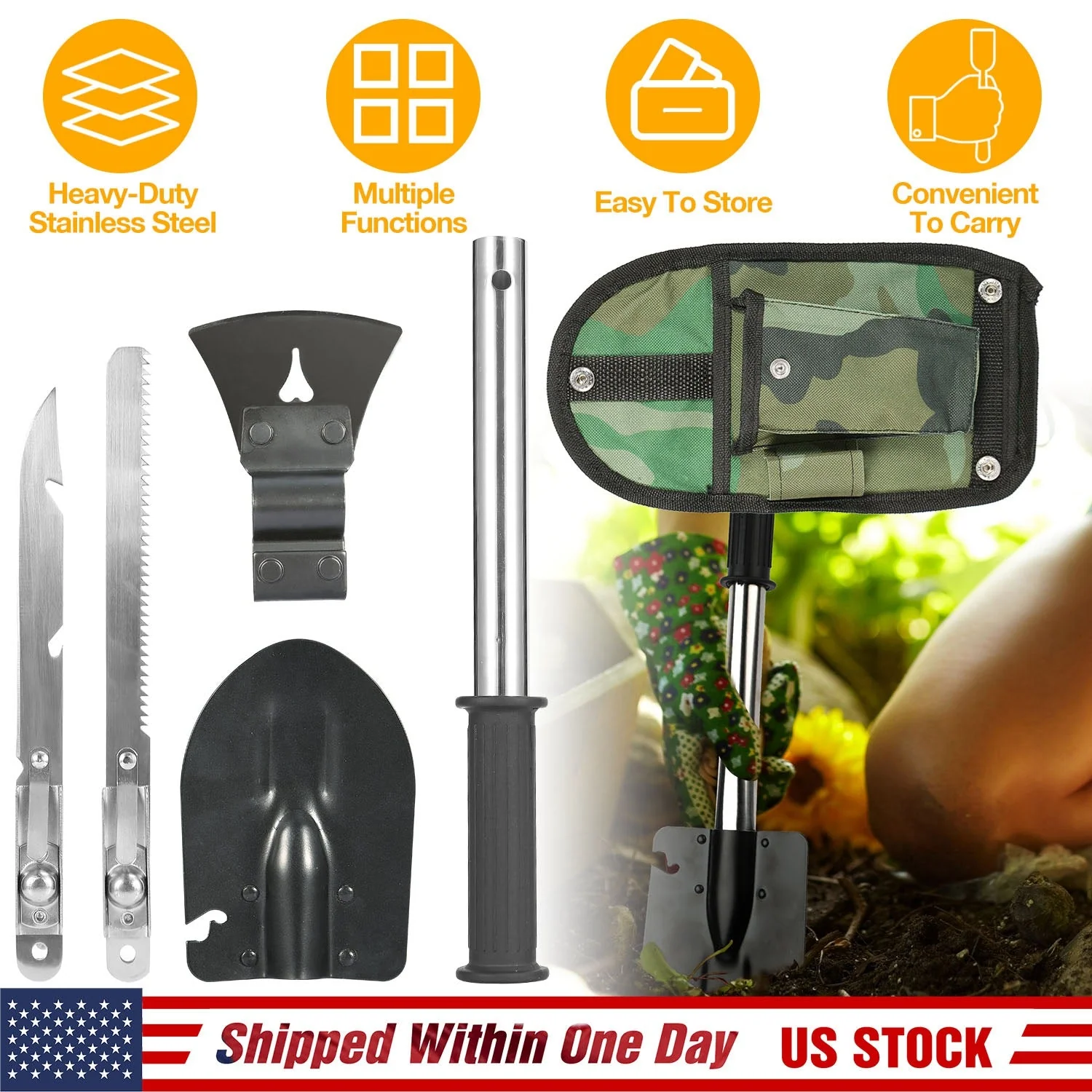GBruno 6-in-1 Multi Tool Survival Kit - Image 4