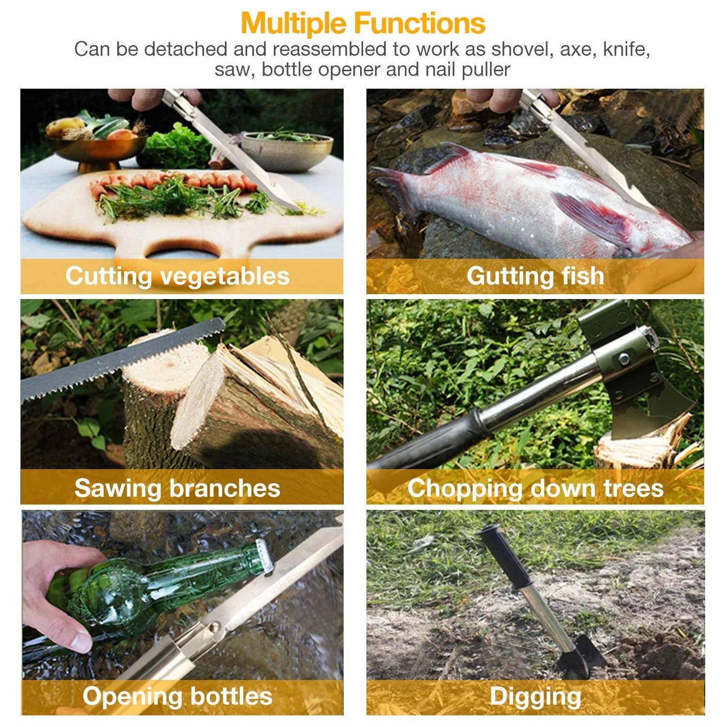 GBruno 6-in-1 Multi Tool Survival Kit - Image 5