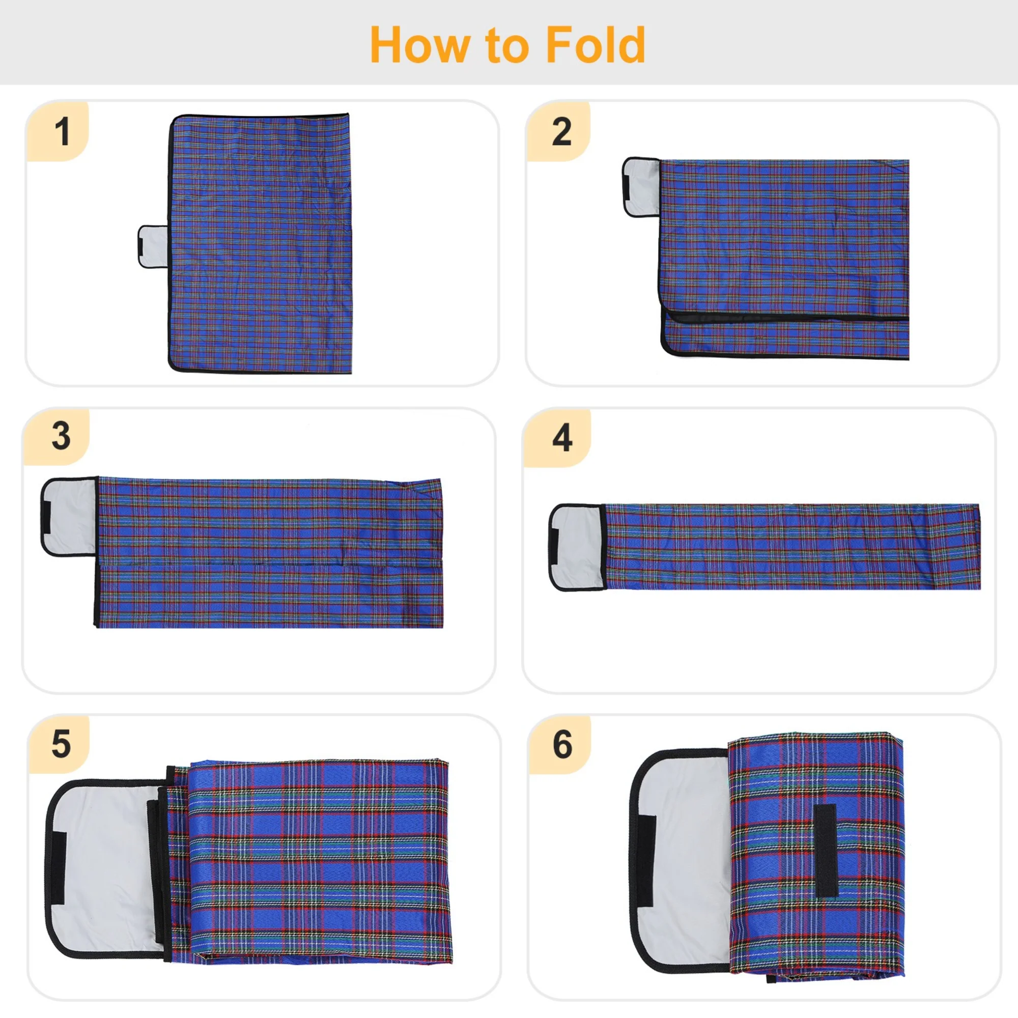 GBruno 60" x 78" Waterproof Picnic Blanket - Image 5