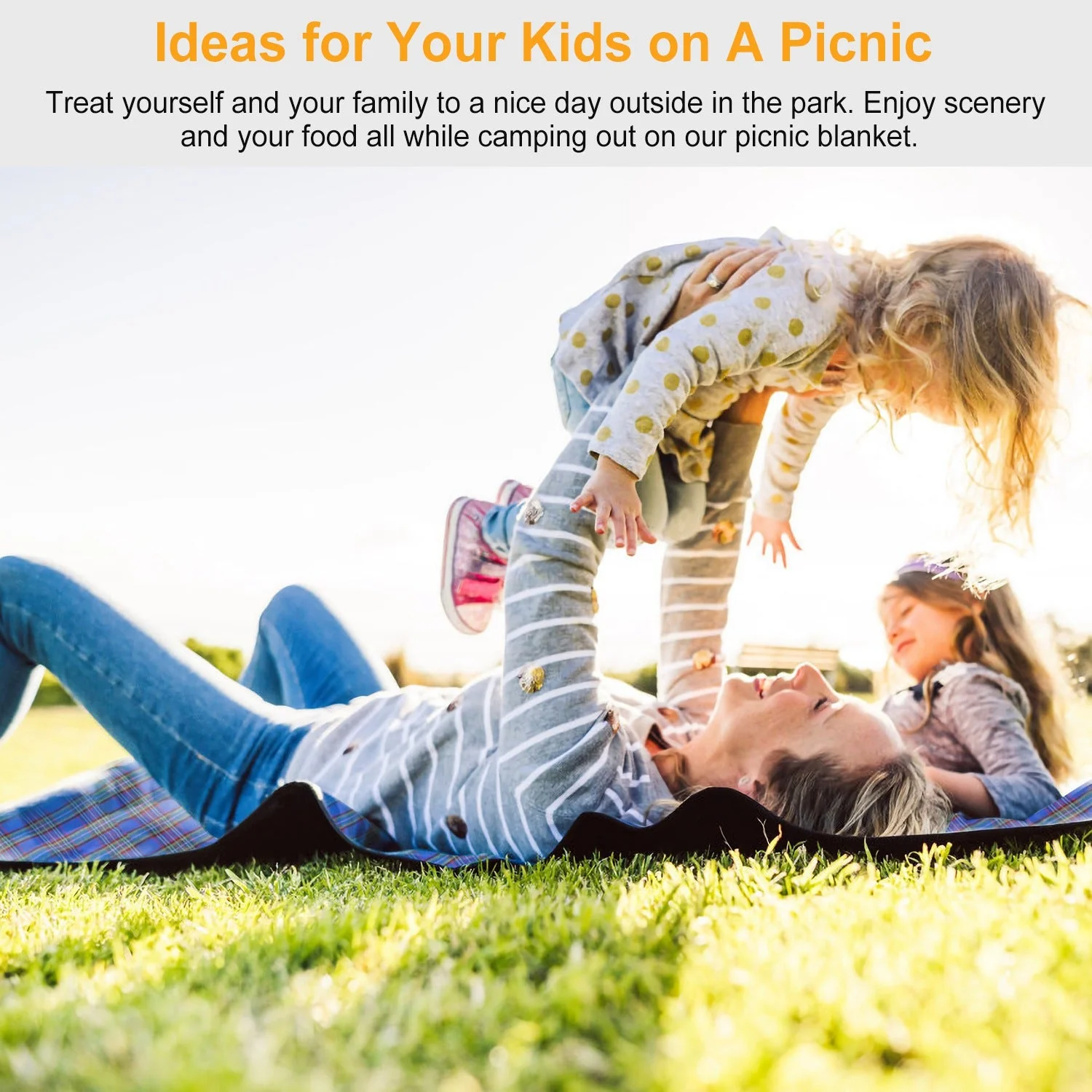 GBruno 60" x 78" Waterproof Picnic Blanket - Image 7