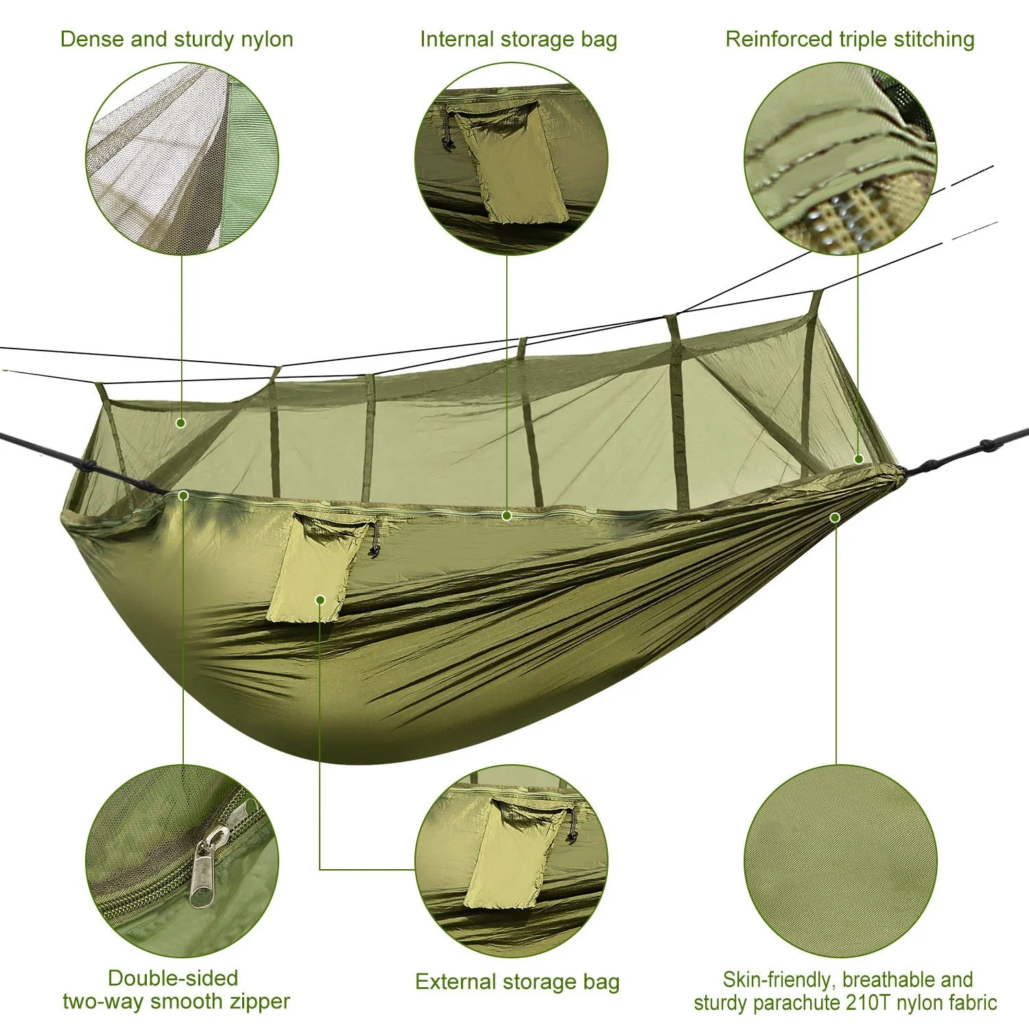 GBruno 600lbs Load 2 Persons Hammock - Image 2
