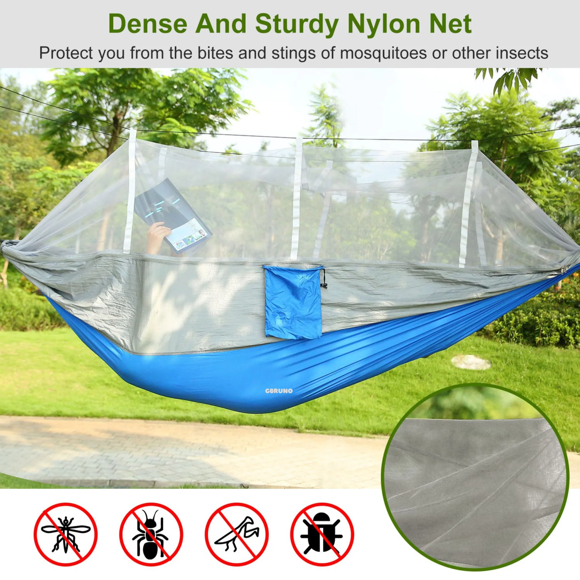 GBruno 600lbs Load 2 Persons Hammock - Image 5
