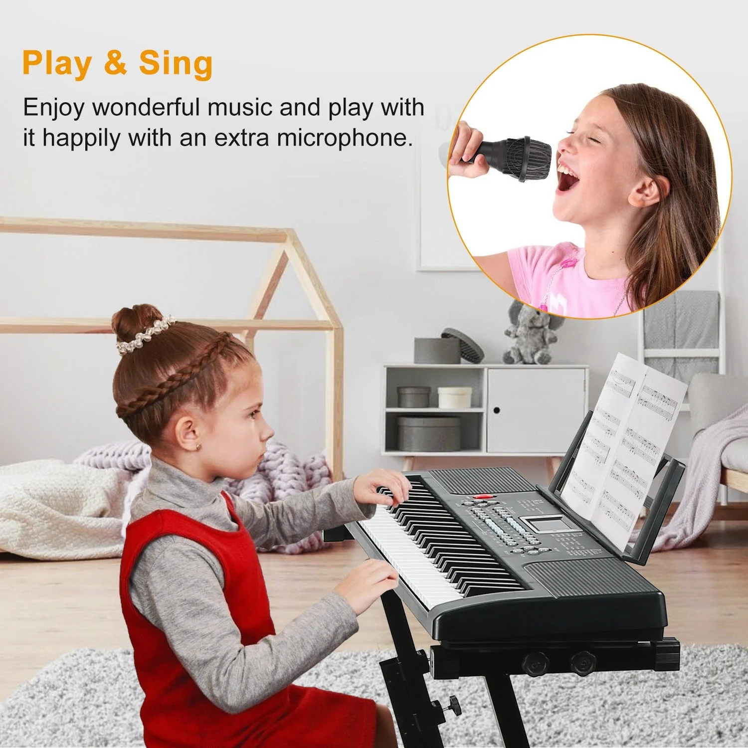 GBruno 61 Keys Digital Music Electronic Keyboard - Image 5