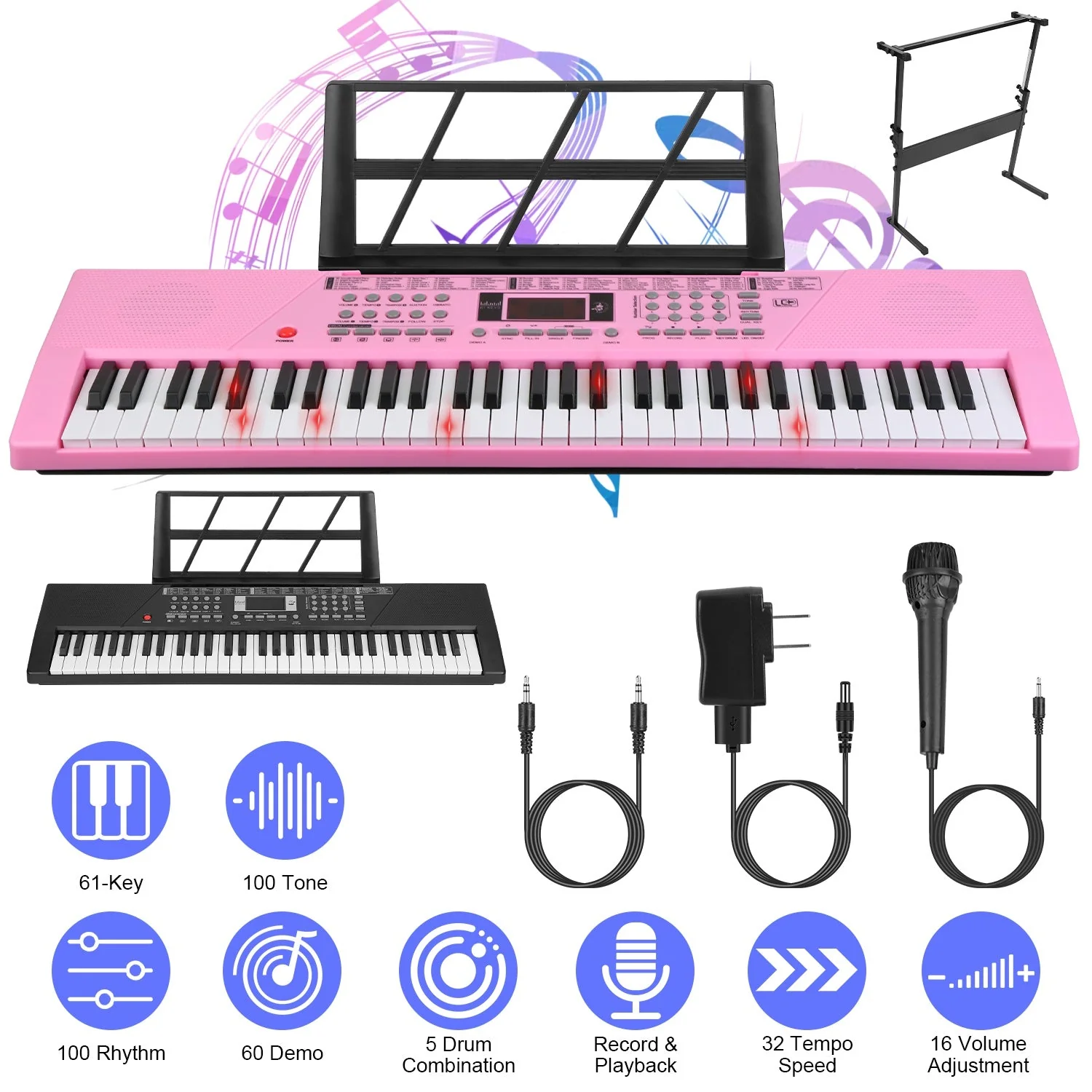 GBruno 61 Keys Digital Music Keyboard - Image 2