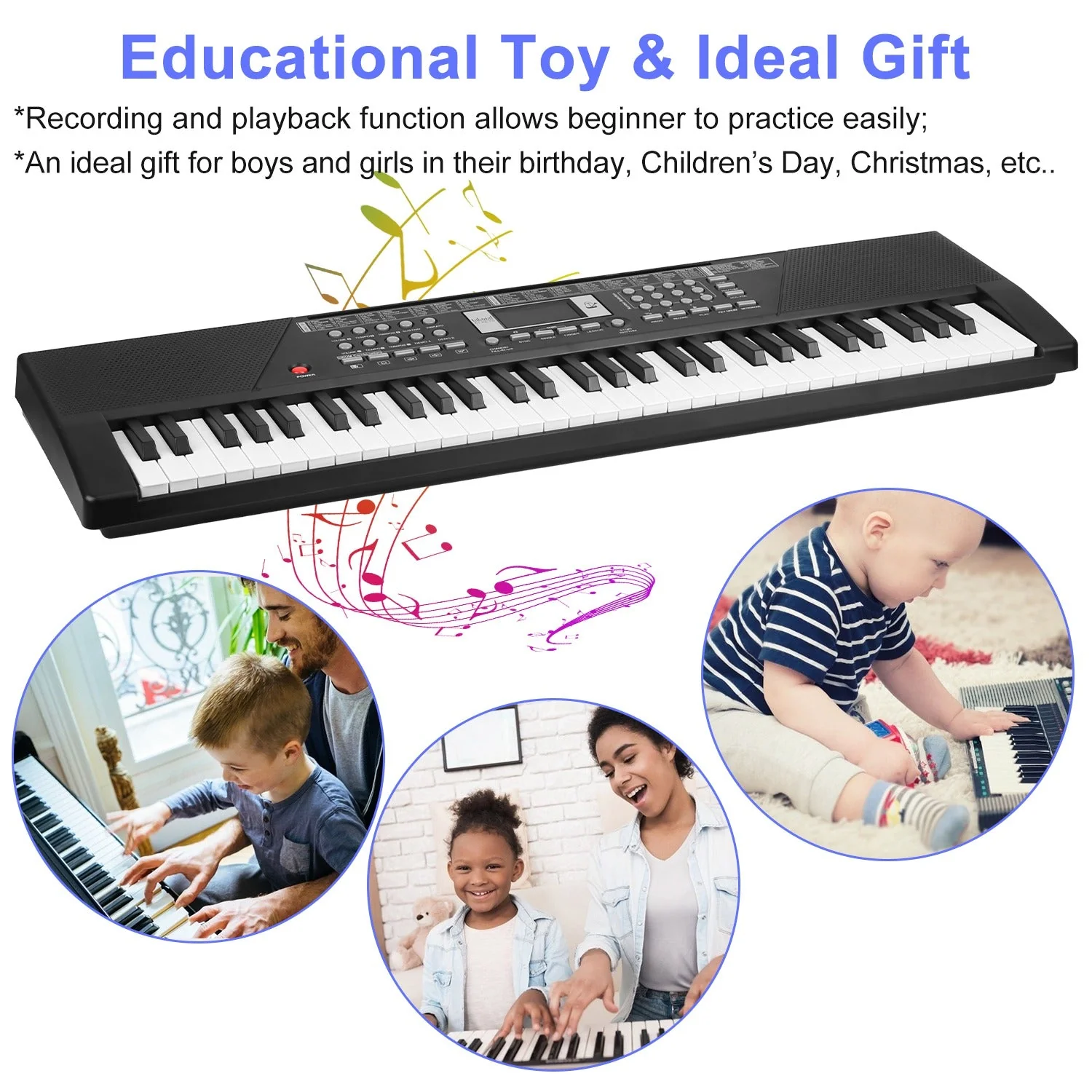 GBruno 61 Keys Digital Music Keyboard - Image 5