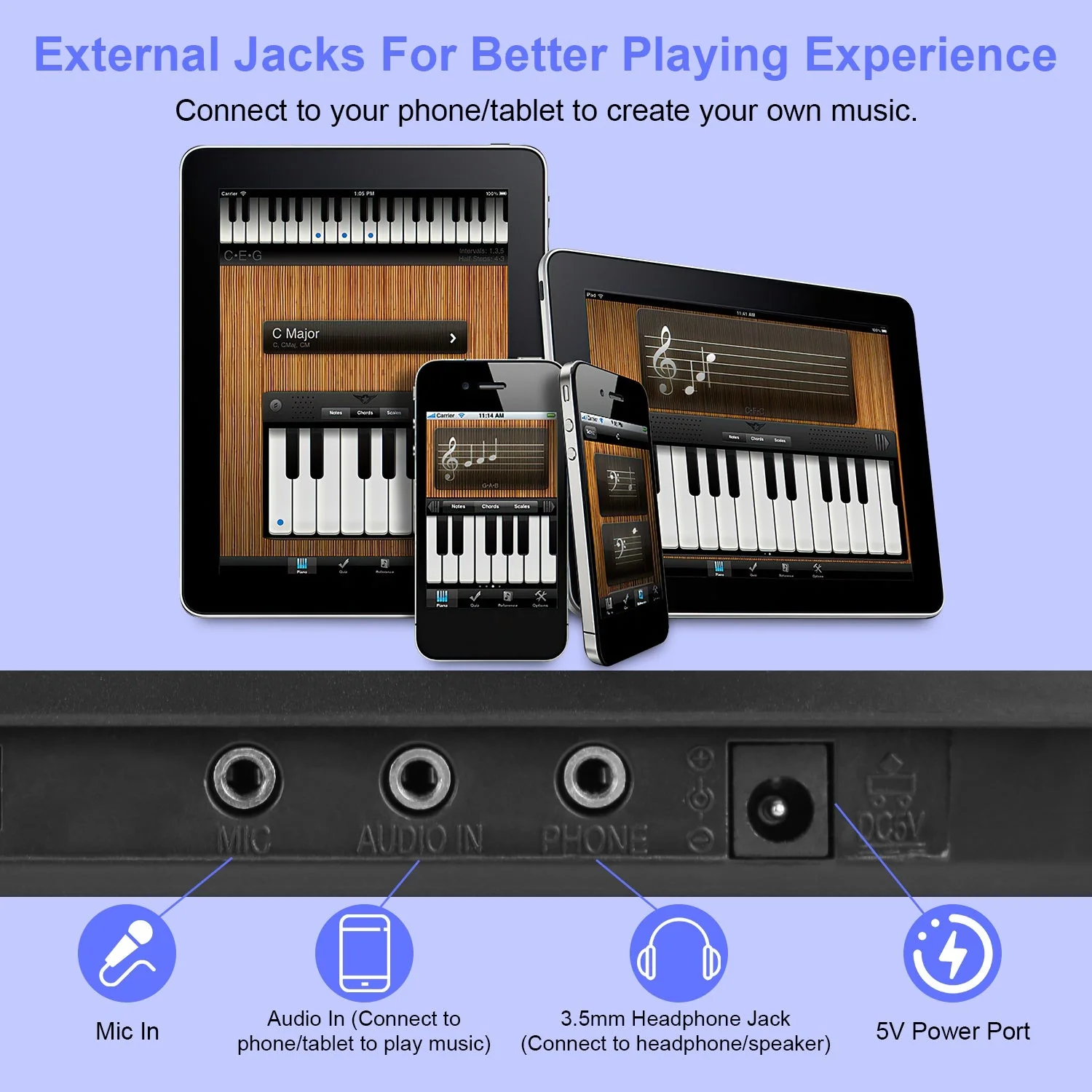 GBruno 61 Keys Digital Music Keyboard - Image 6