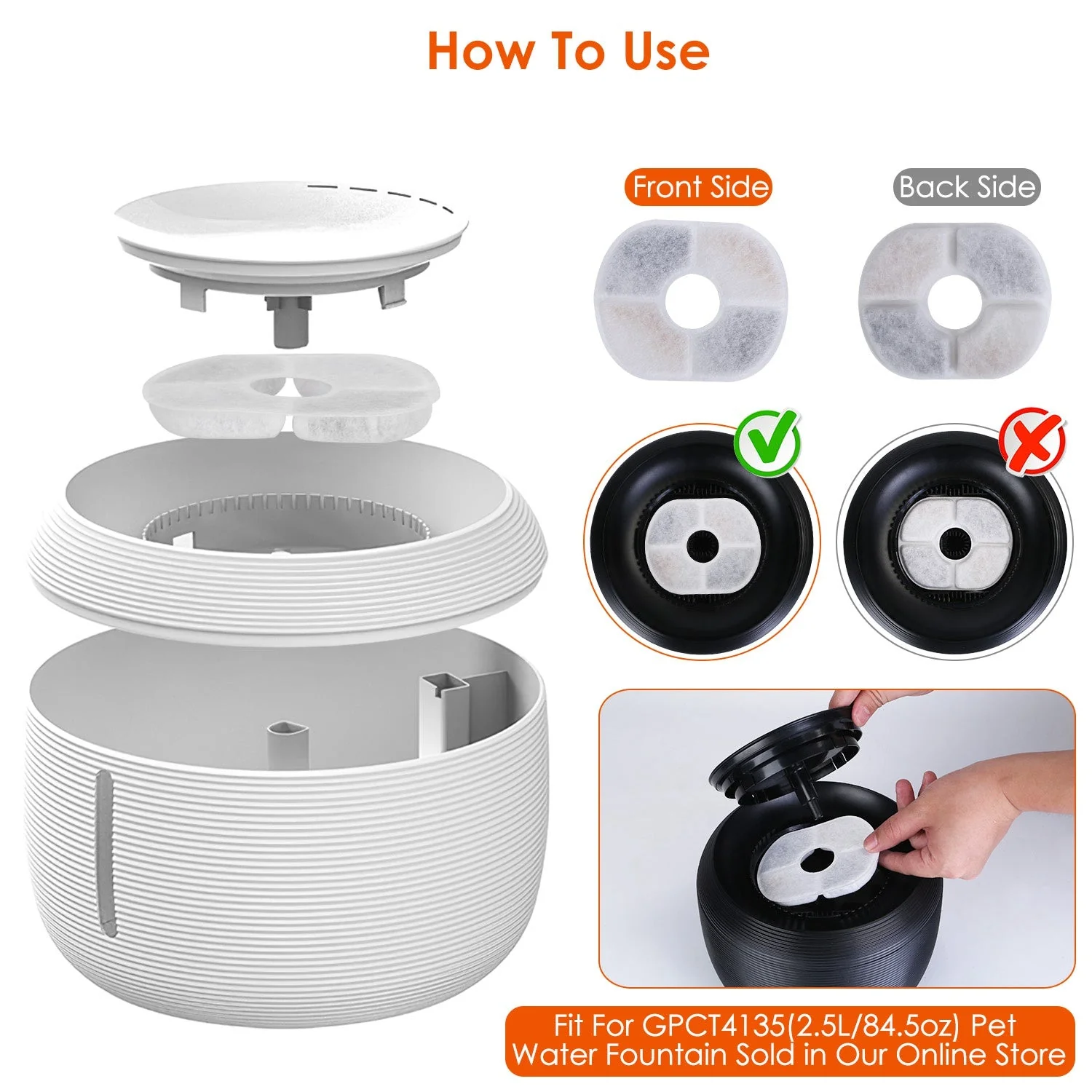 GBruno 6Pack Pet Water Fountain - Image 6