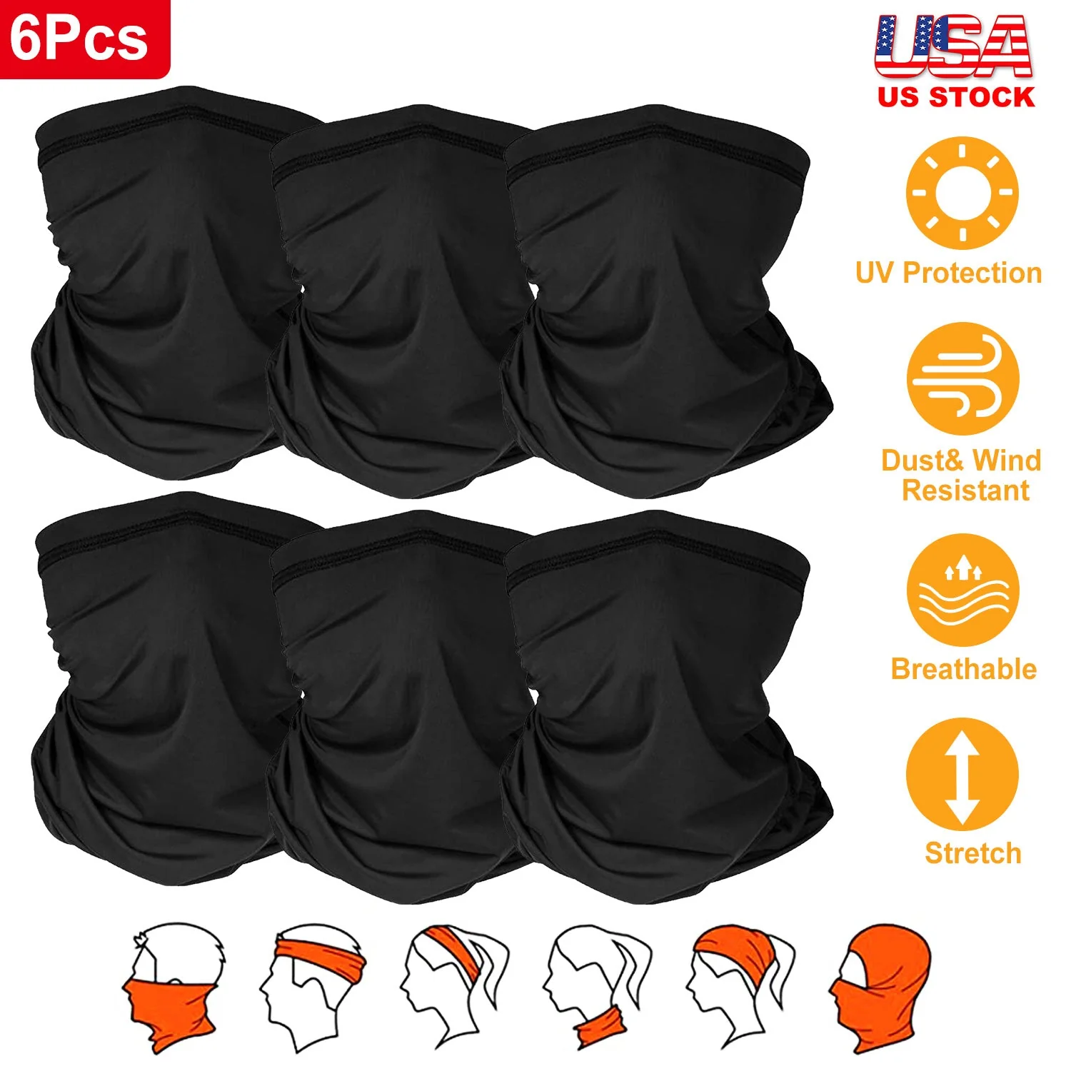 GBruno 6Pcs Summer Neck Gaiter - Image 6