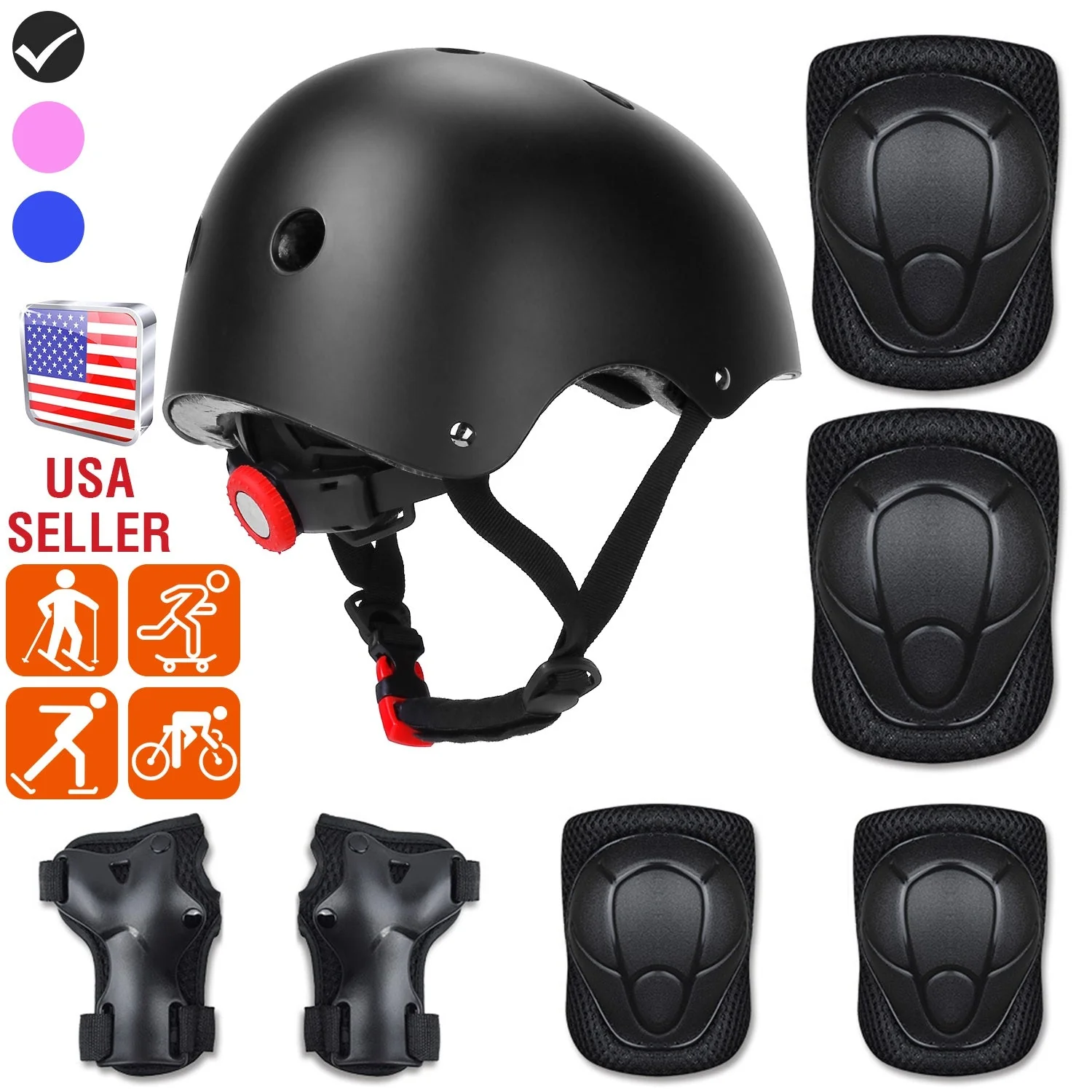 GBruno 7Pcs Kids Safety Helmet Set - Image 3