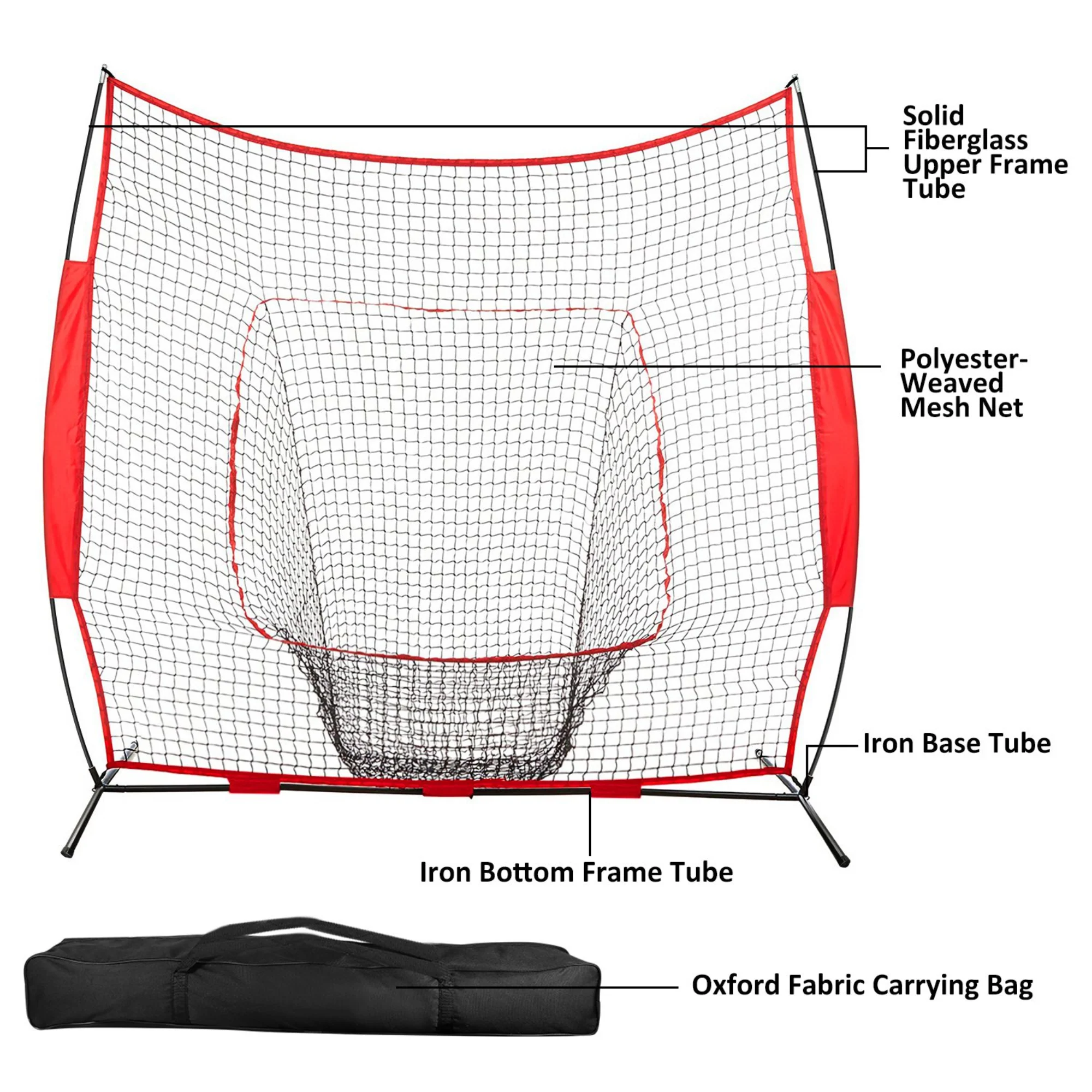 GBruno 7x7ft Baseball Softball Teeball Practice Net - Image 2
