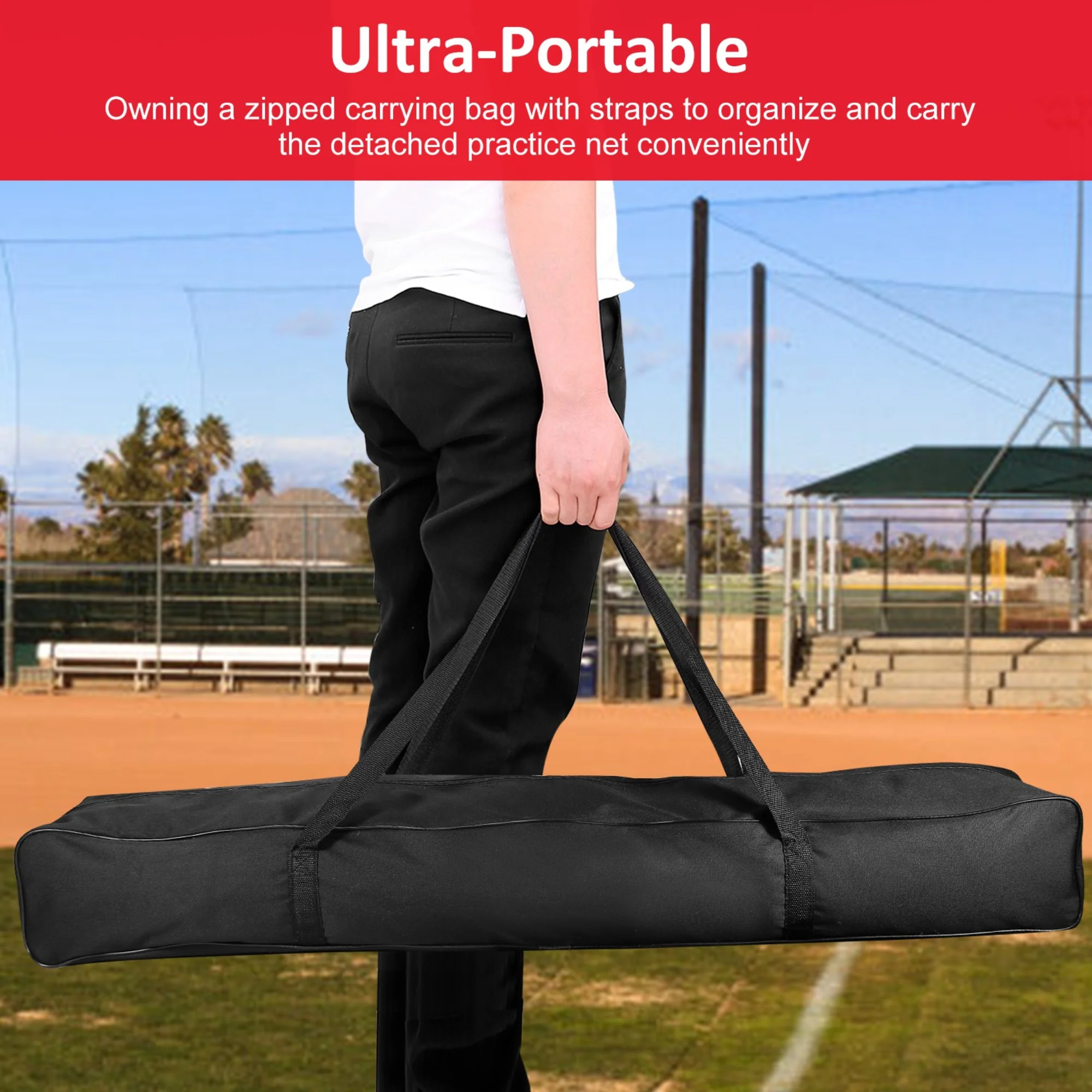 GBruno 7x7ft Baseball Softball Teeball Practice Net - Image 4