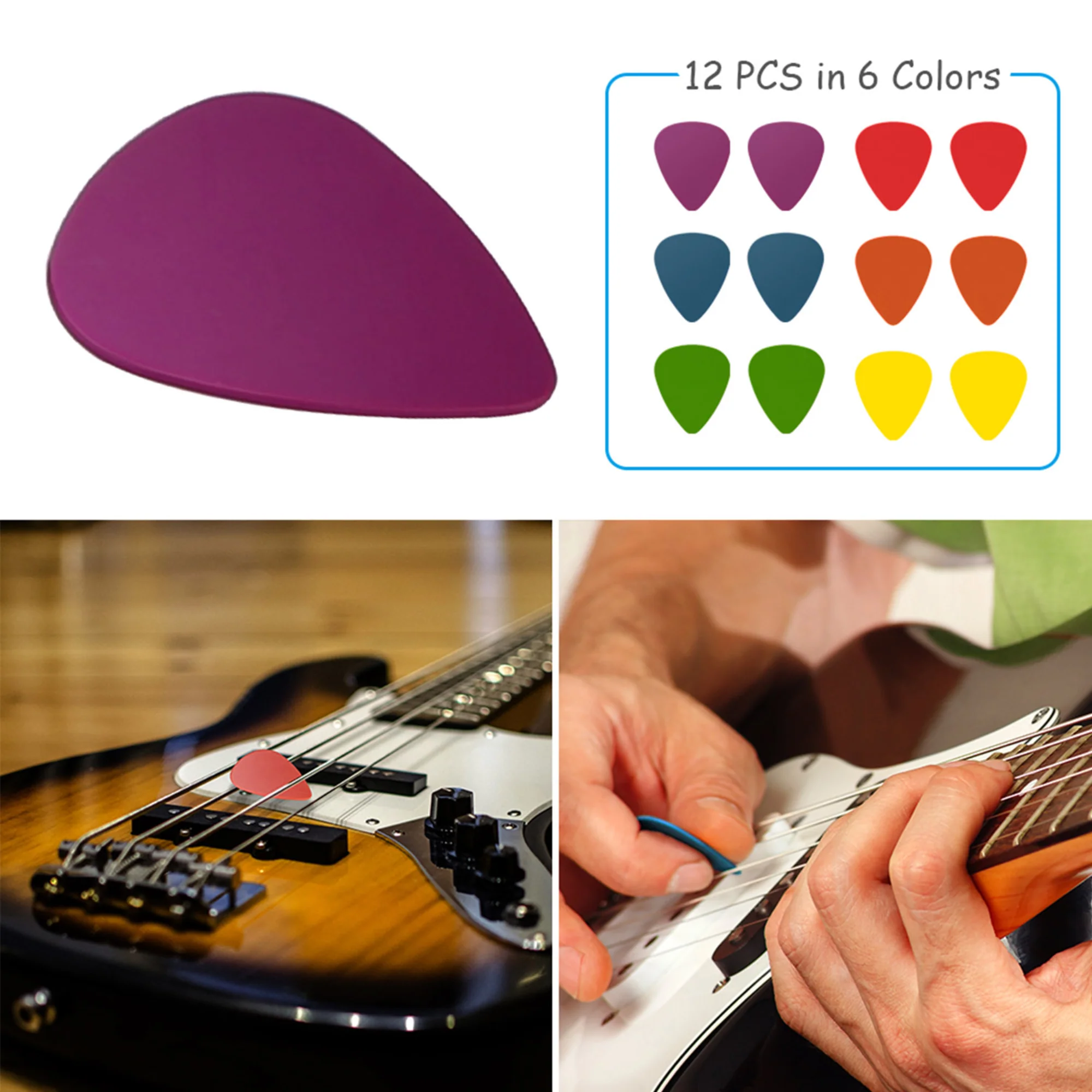 GBruno Acoustic Electric Plectrums Guitar Picks - Image 3