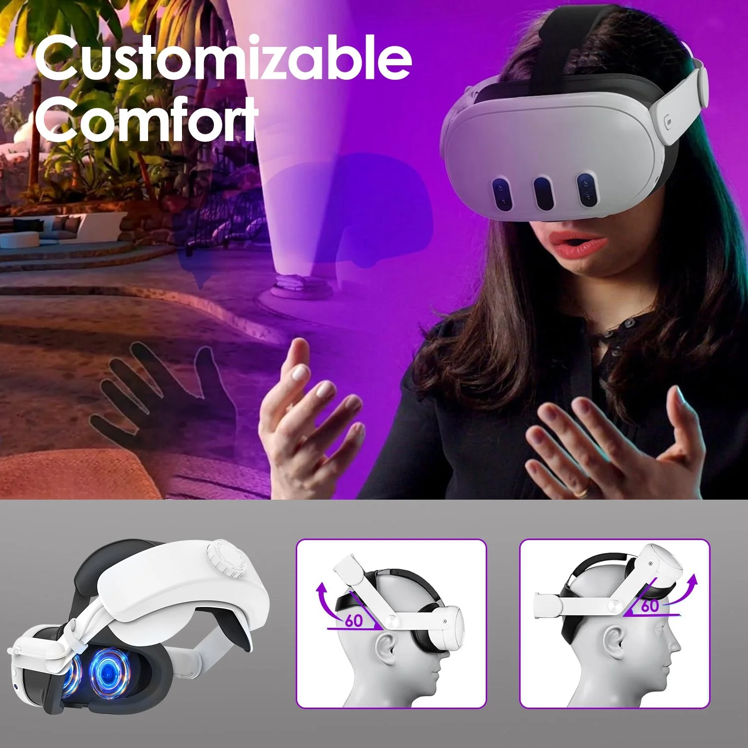 GBruno Adjustable VR Head Strap - Image 3
