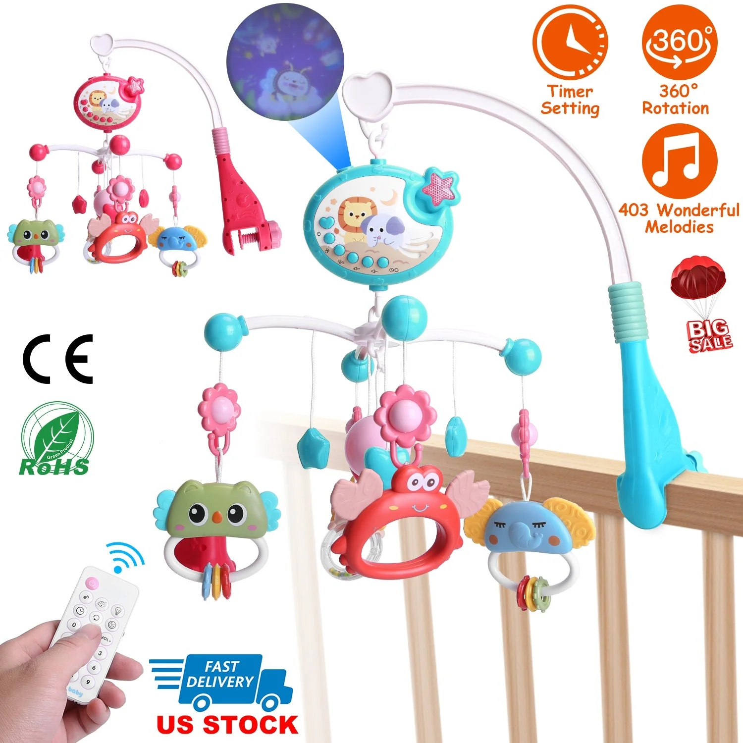 GBruno Baby Musical Crib - Image 3