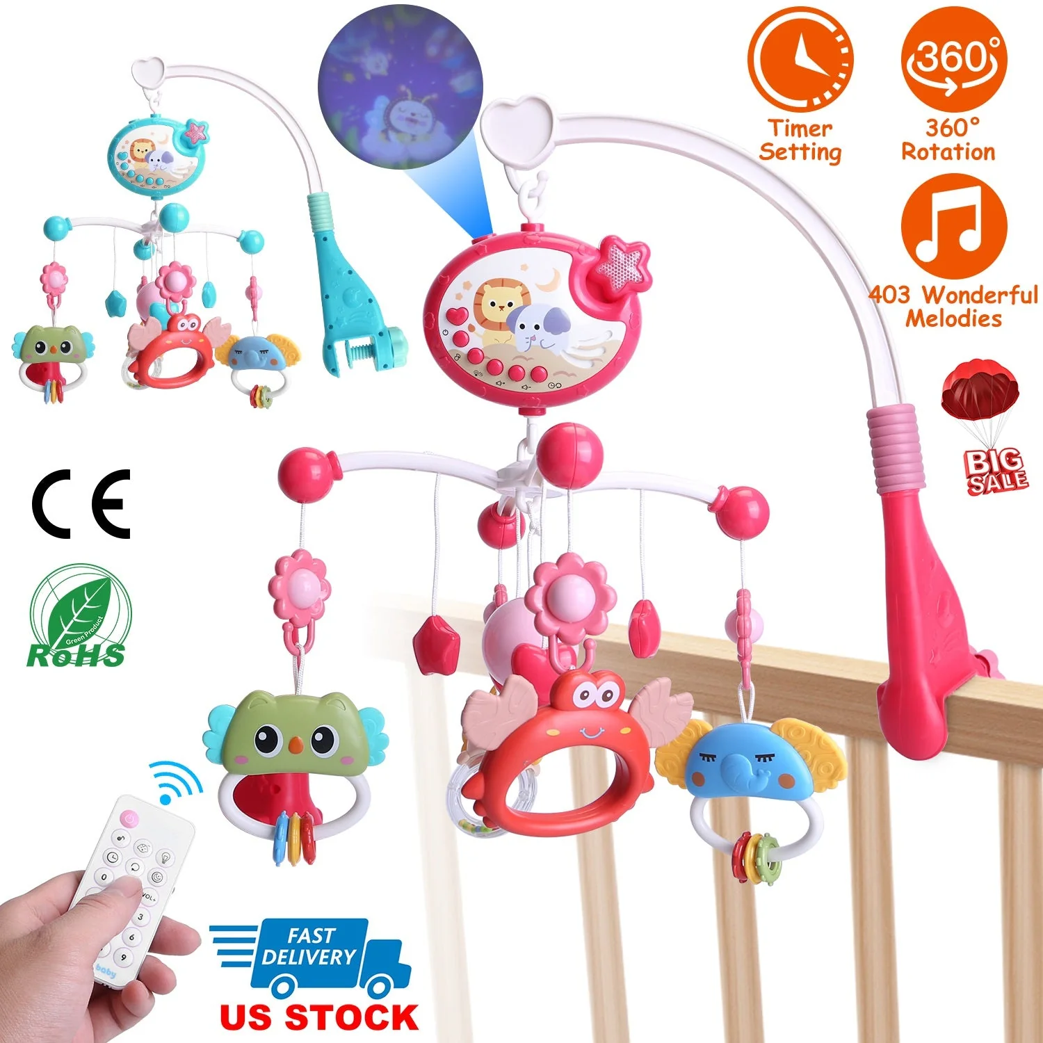 GBruno Baby Musical Crib - Image 3