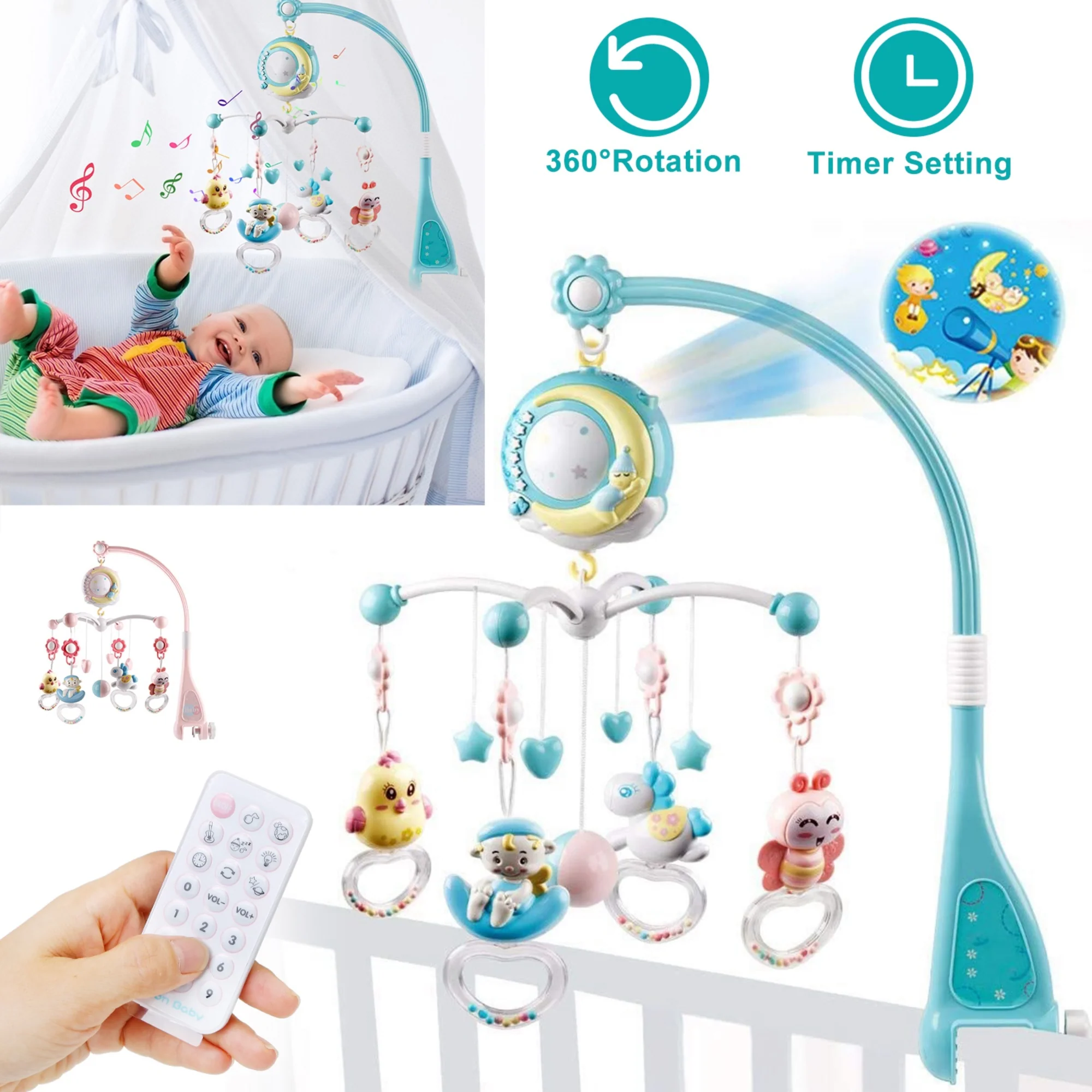 GBruno Baby Musical Crib Bed - Image 2