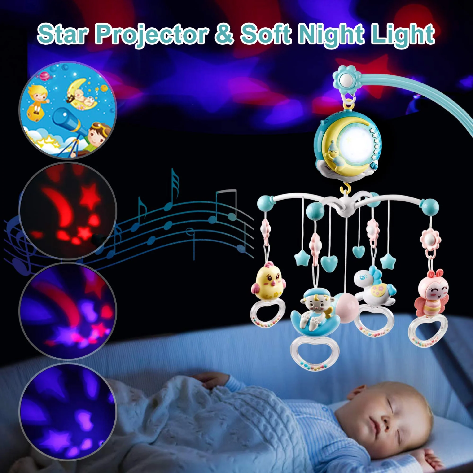 GBruno Baby Musical Crib Bed - Image 4