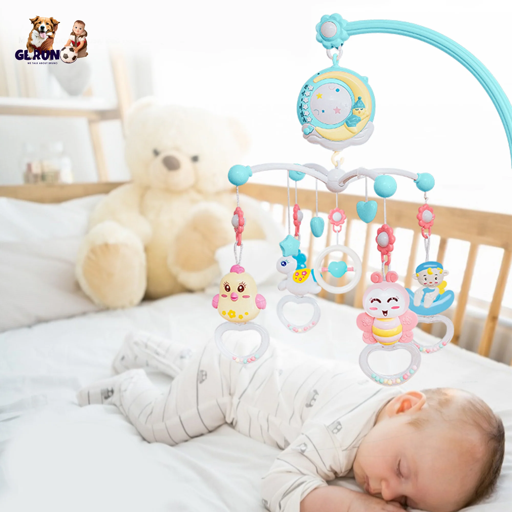 GBruno Baby Musical Crib Bed - Image 6
