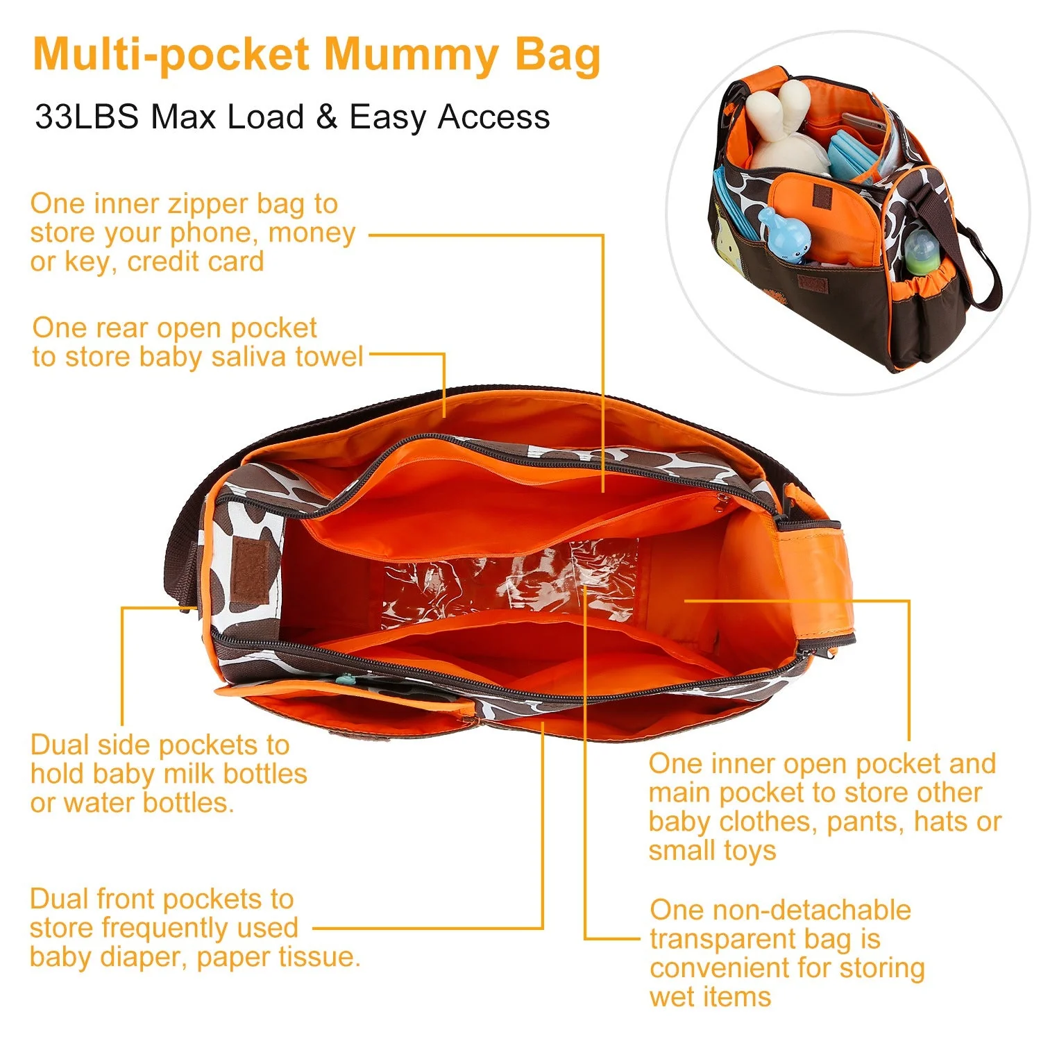 GBruno Baby Nappy Diaper Bags - Image 7