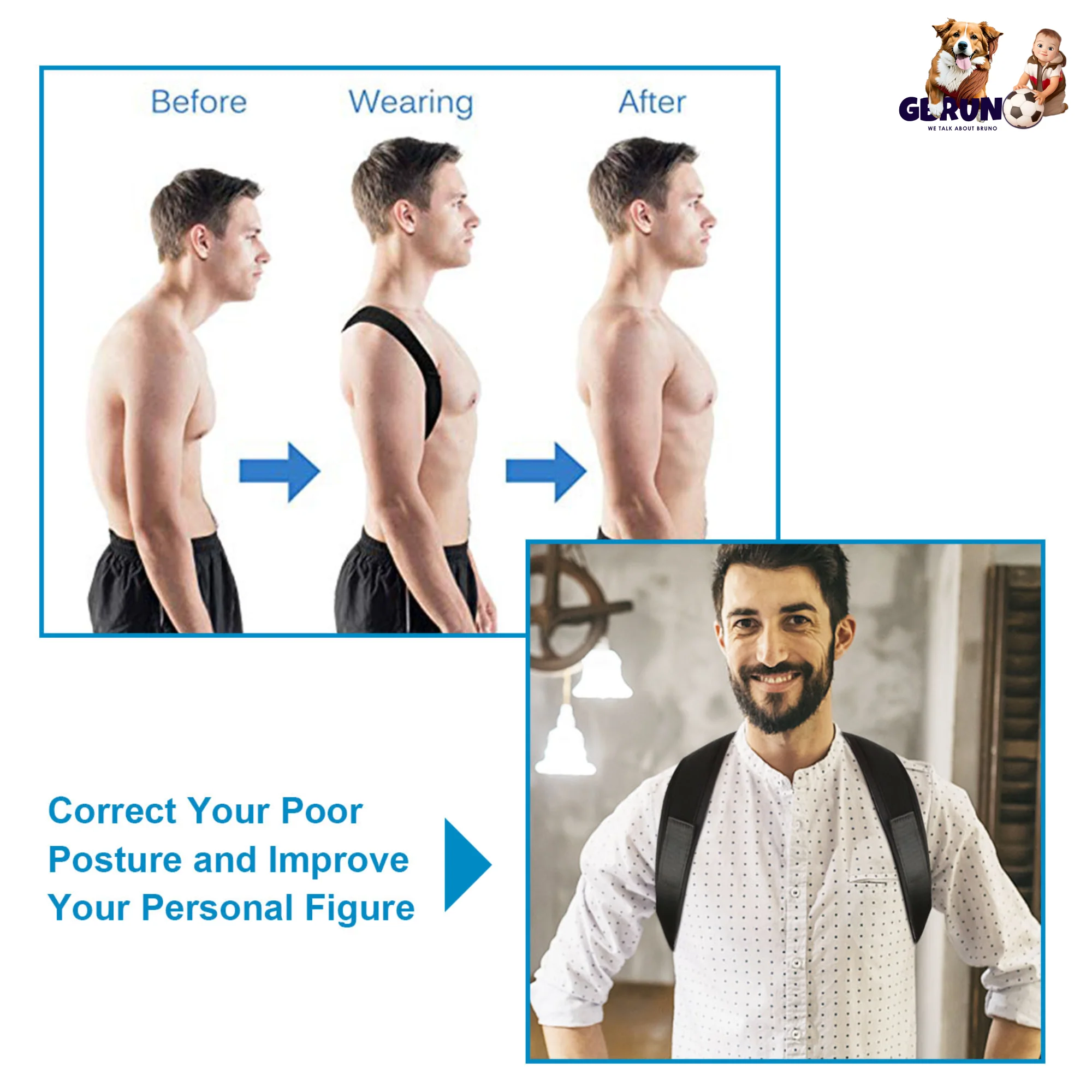 GBruno Back Posture Corrector - Image 2