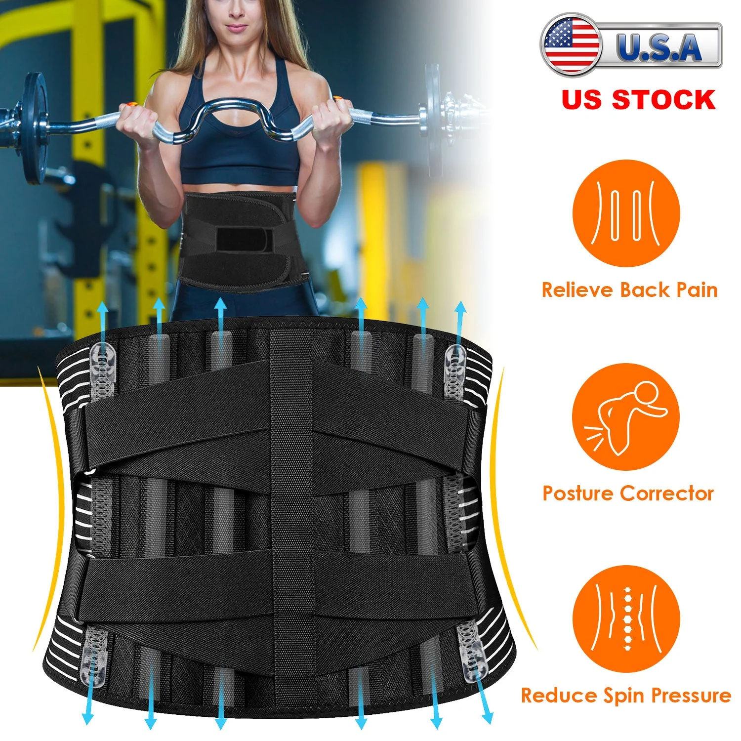 GBruno Back Support Brace - Image 5