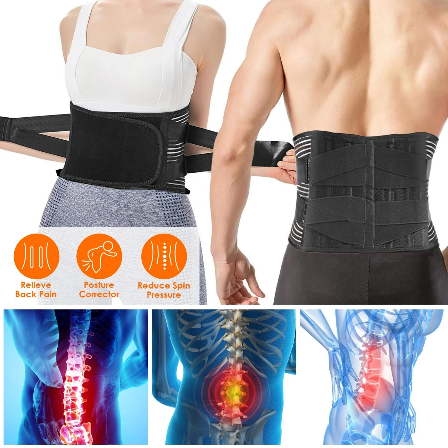 GBruno Back Support Brace - Image 3