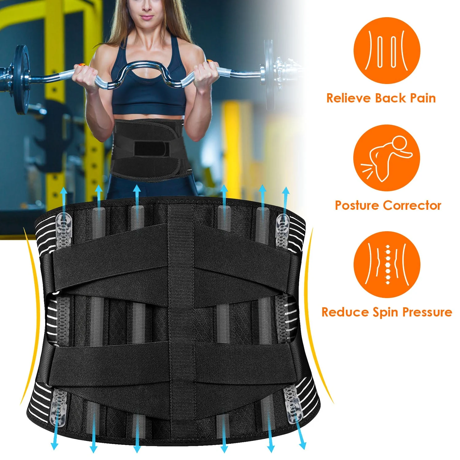 GBruno Back Support Brace - Image 4