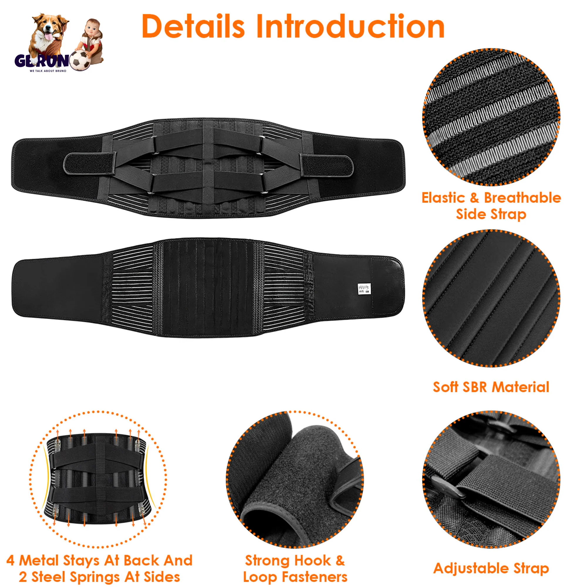 GBruno Back Support Brace - Image 4