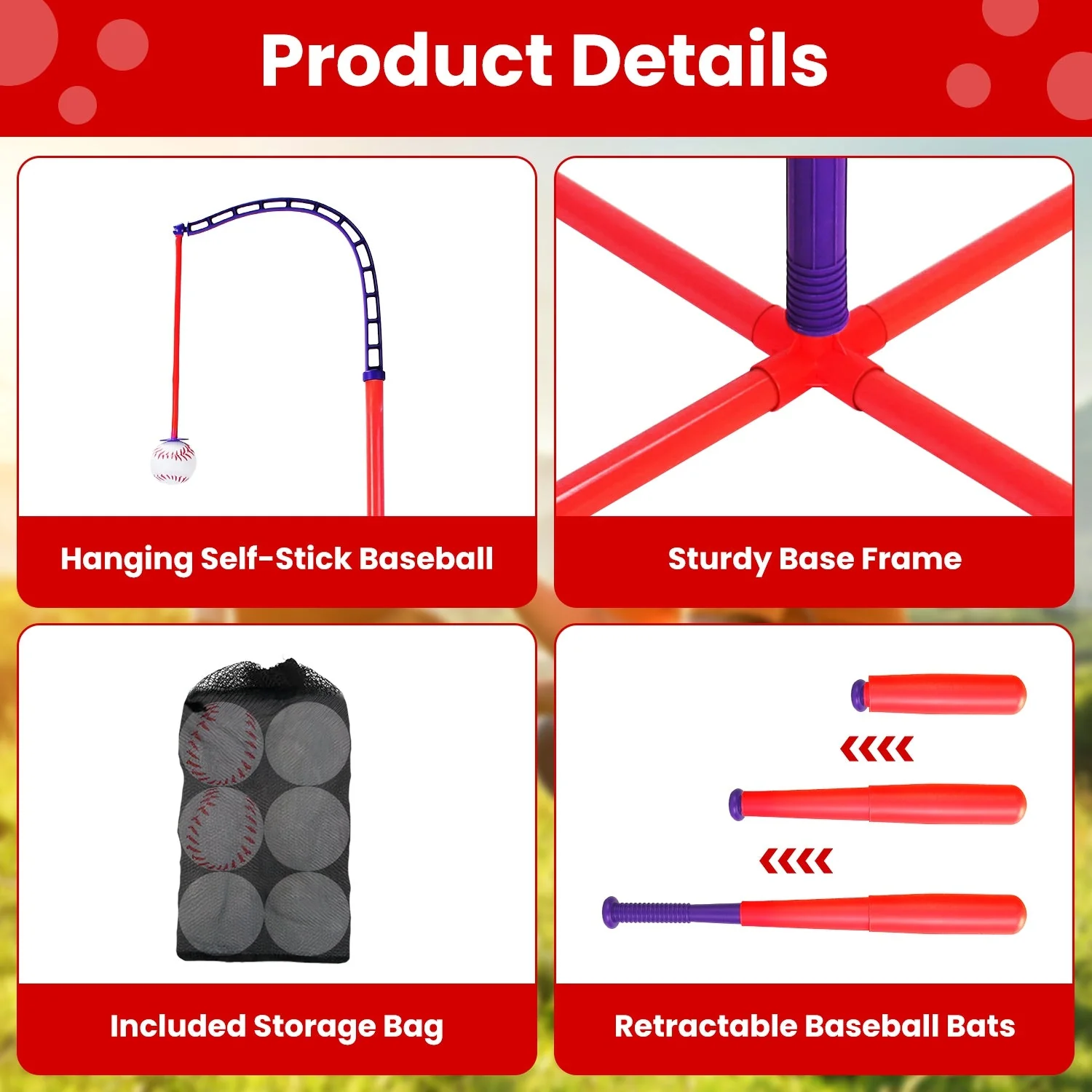 Gbruno Baseball Toy Kit for Ages 3–5 - Image 3