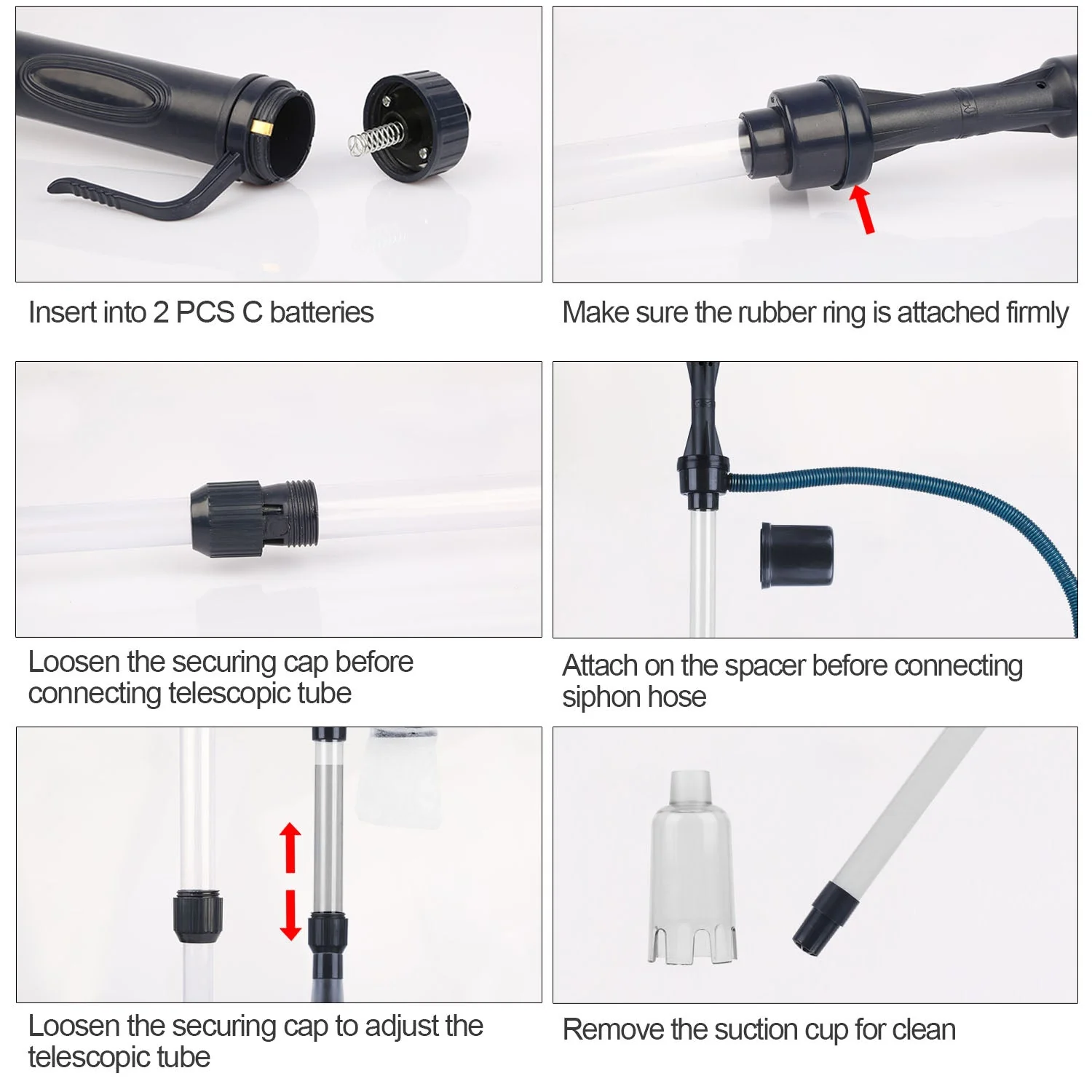 GBruno Battery-Operated Aquarium Vacuum - Image 5