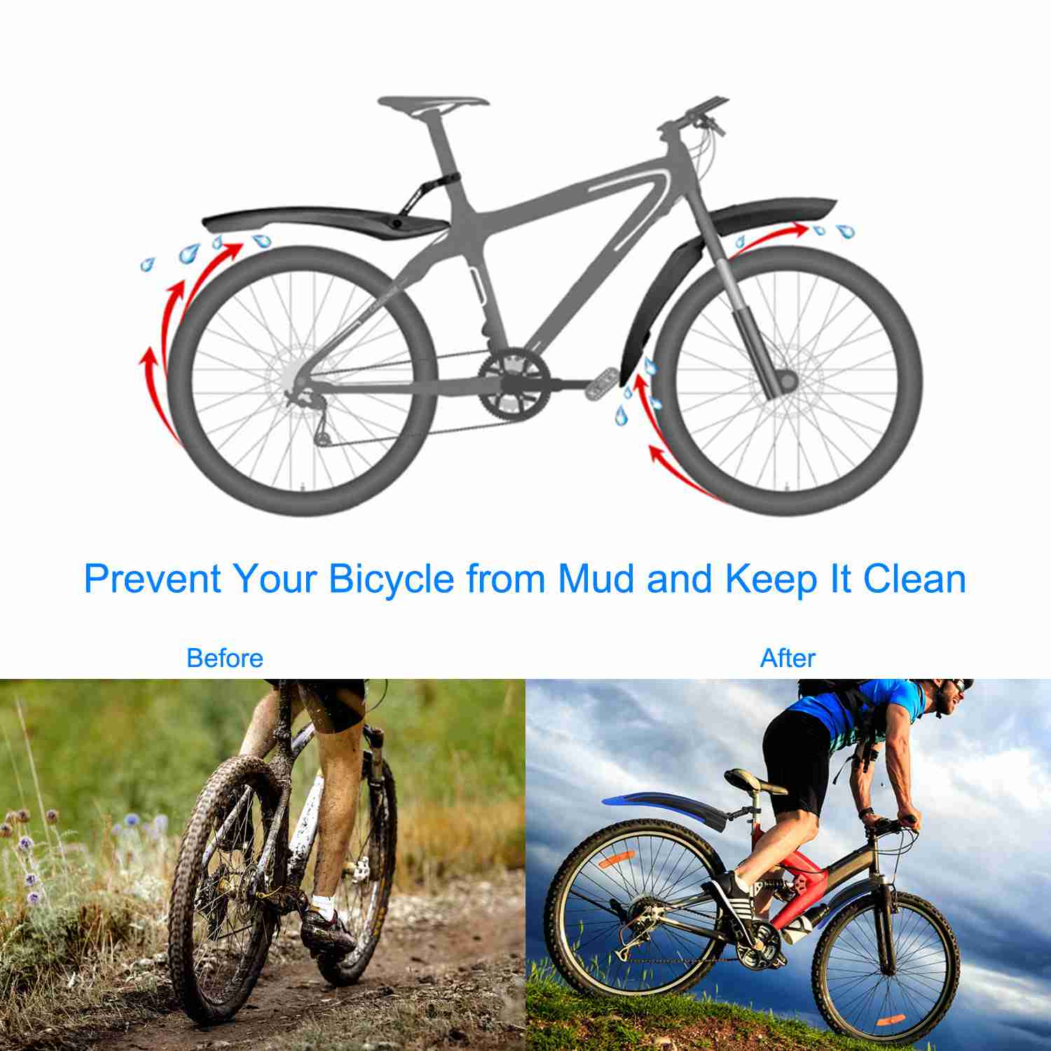 GBruno Bicycle Fender Set - Image 5