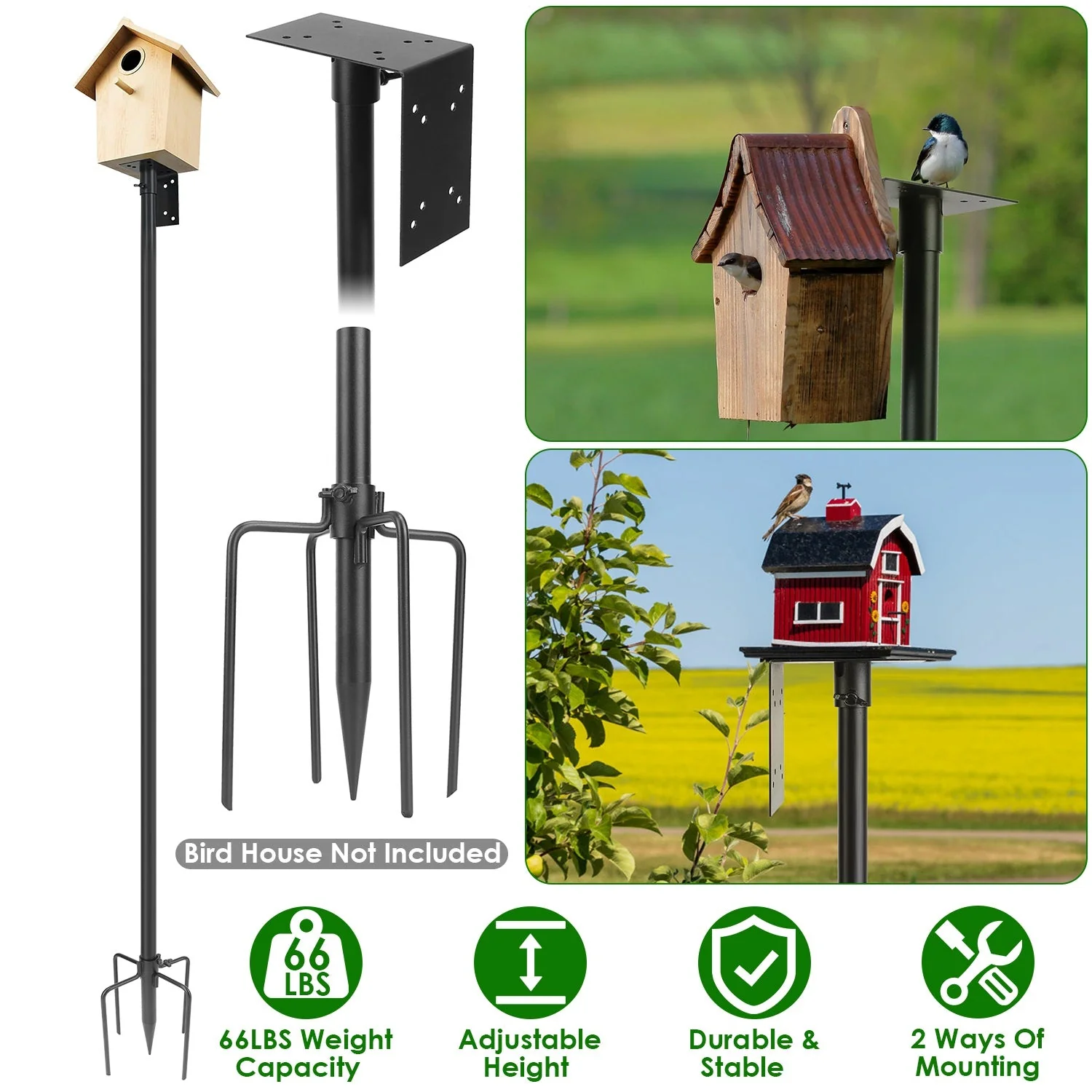GBruno Bird House Pole Kit - Image 2