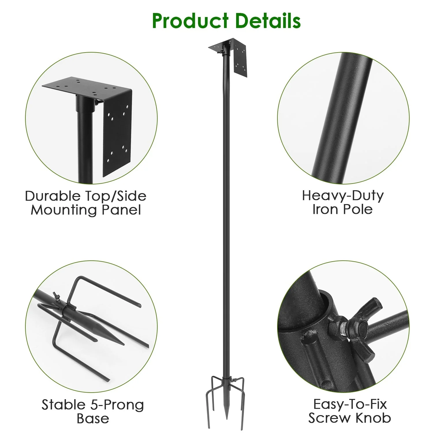 GBruno Bird House Pole Kit - Image 4