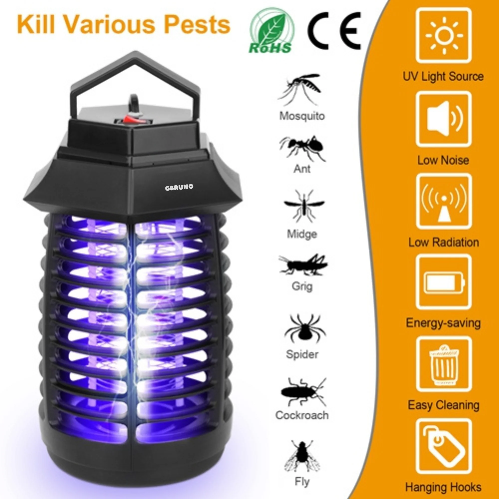 GBruno Bug Zapper Electric UV Mosquito Killer Lamp - Image 2