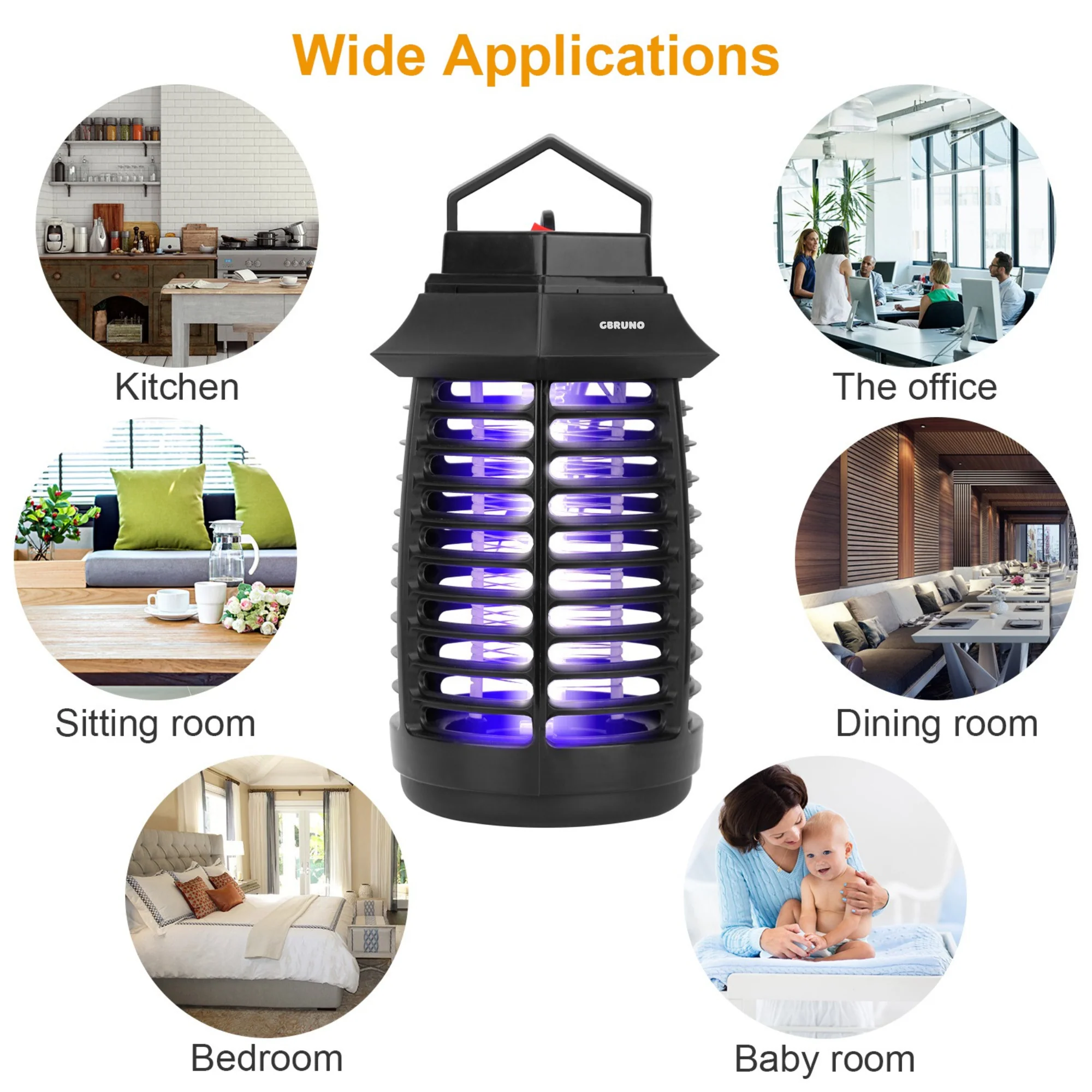 GBruno Bug Zapper Electric UV Mosquito Killer Lamp - Image 3