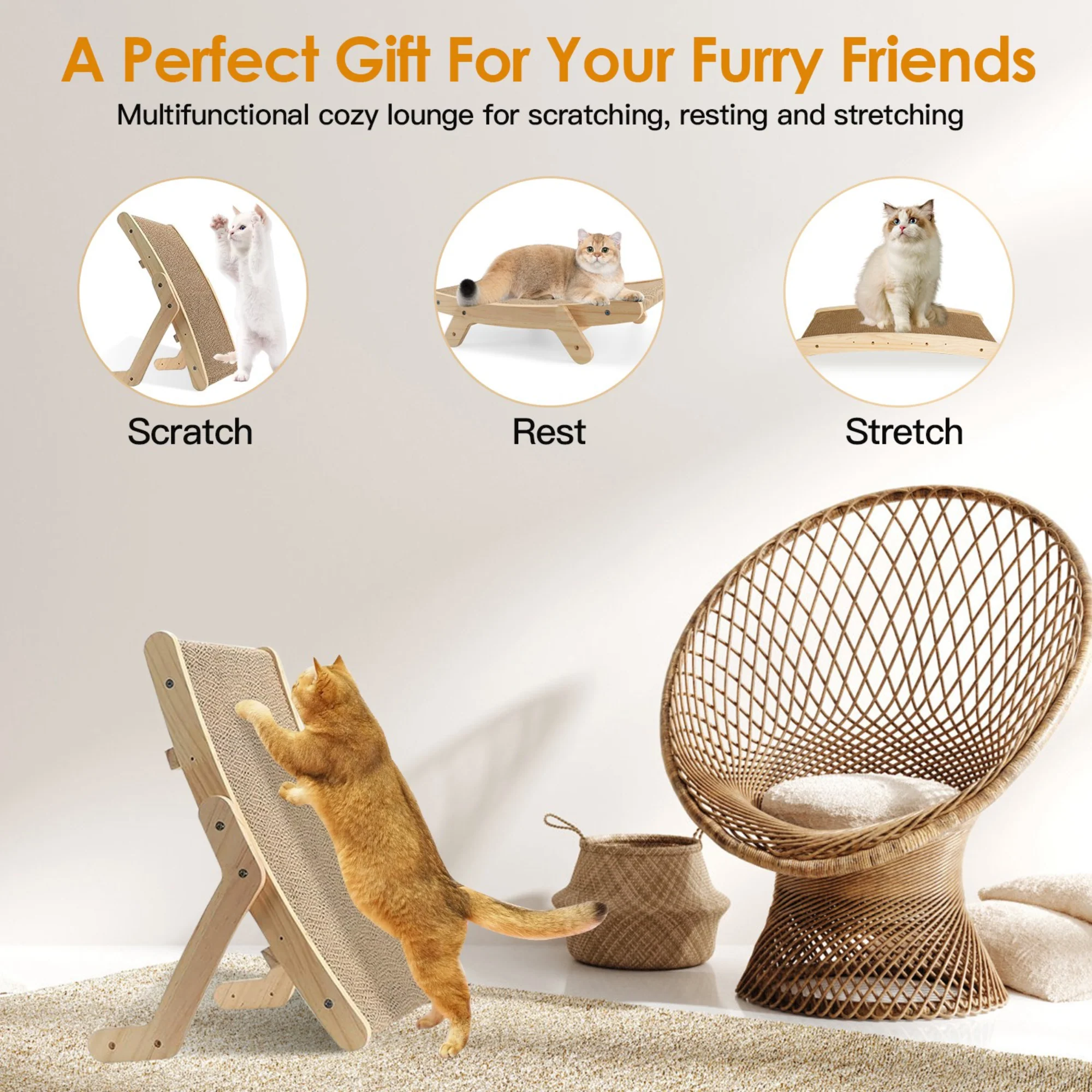GBruno Cardboard Cat Scratcher - Image 5