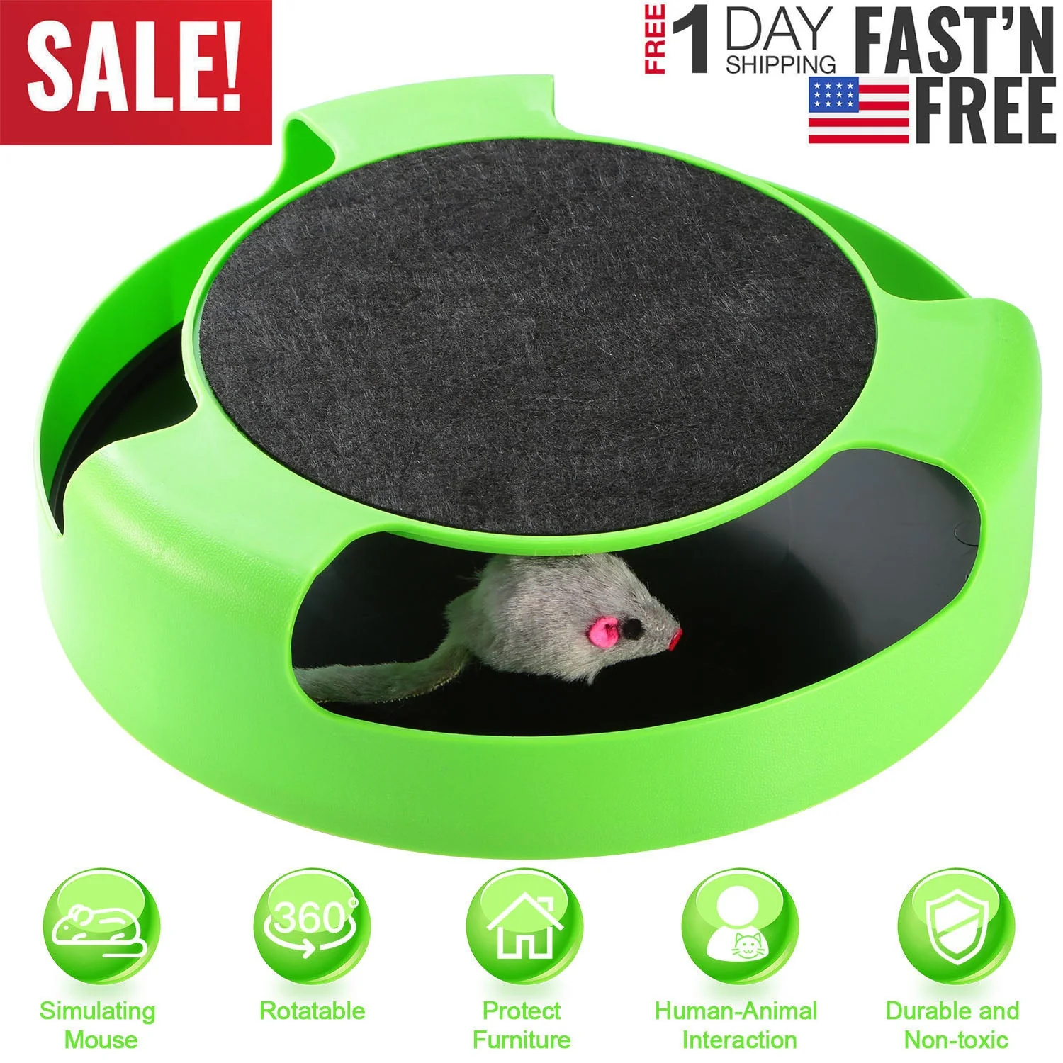 GBruno Cat Interactive Scratching Toy - Image 2