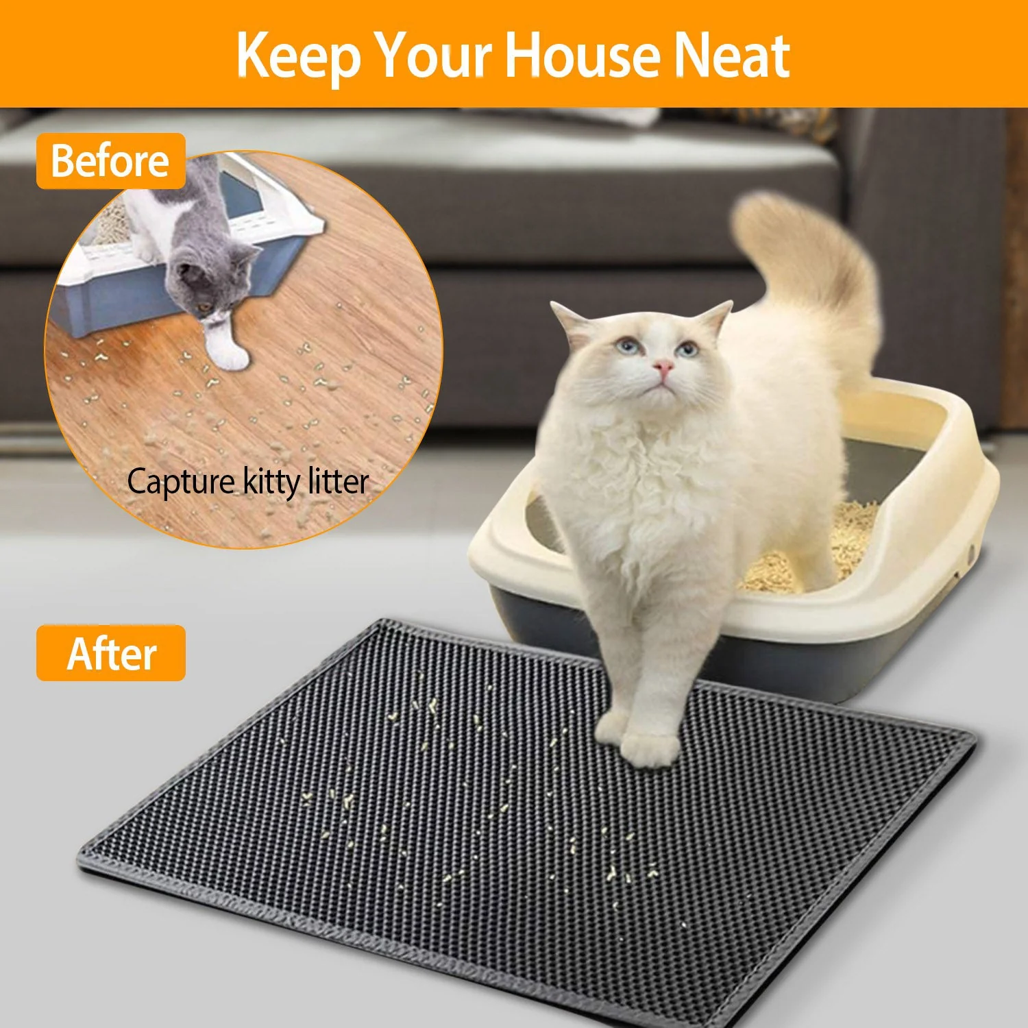 GBruno Cat Litter Mat - Image 4