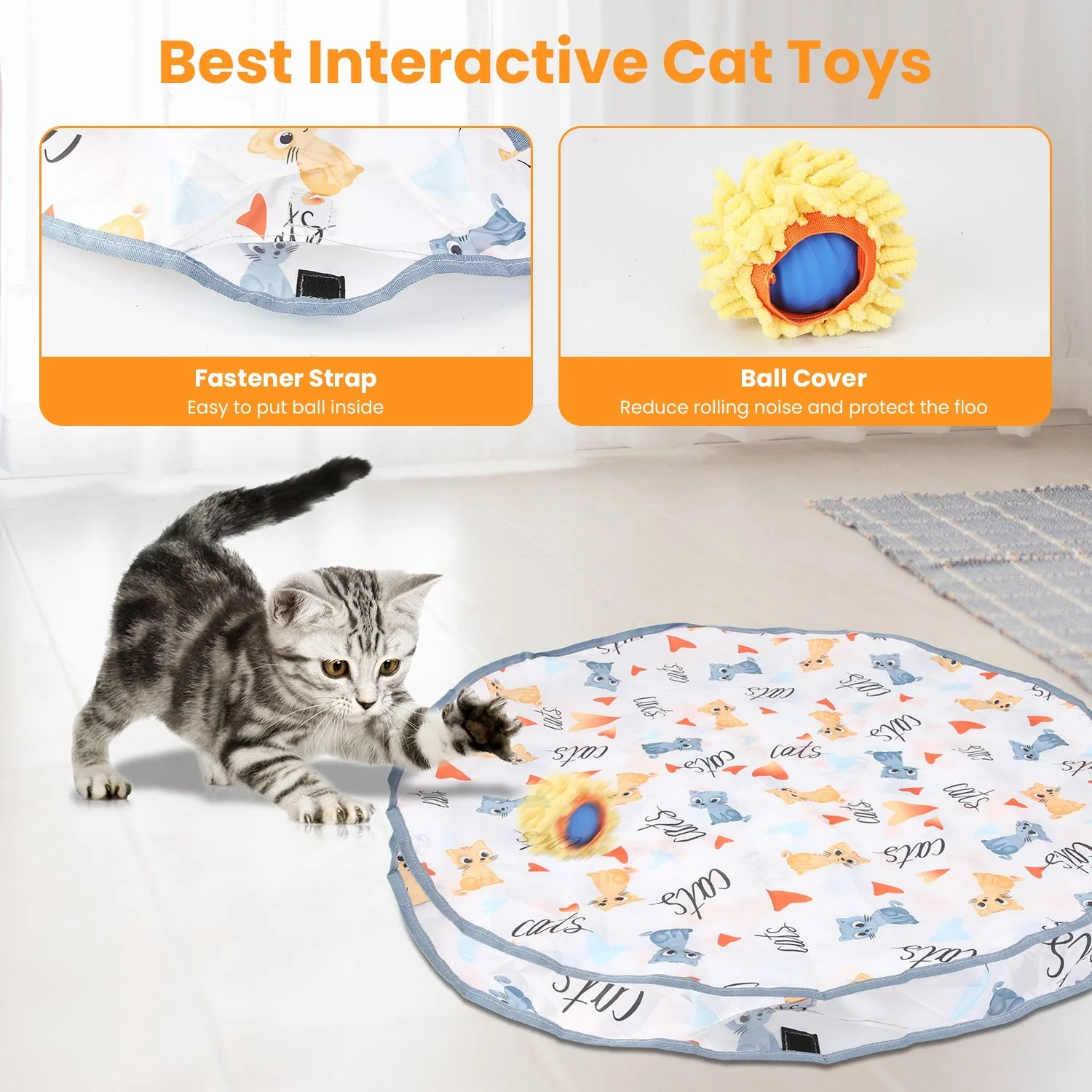 GBruno Cat Toys Ball Fast Rolling - Image 7