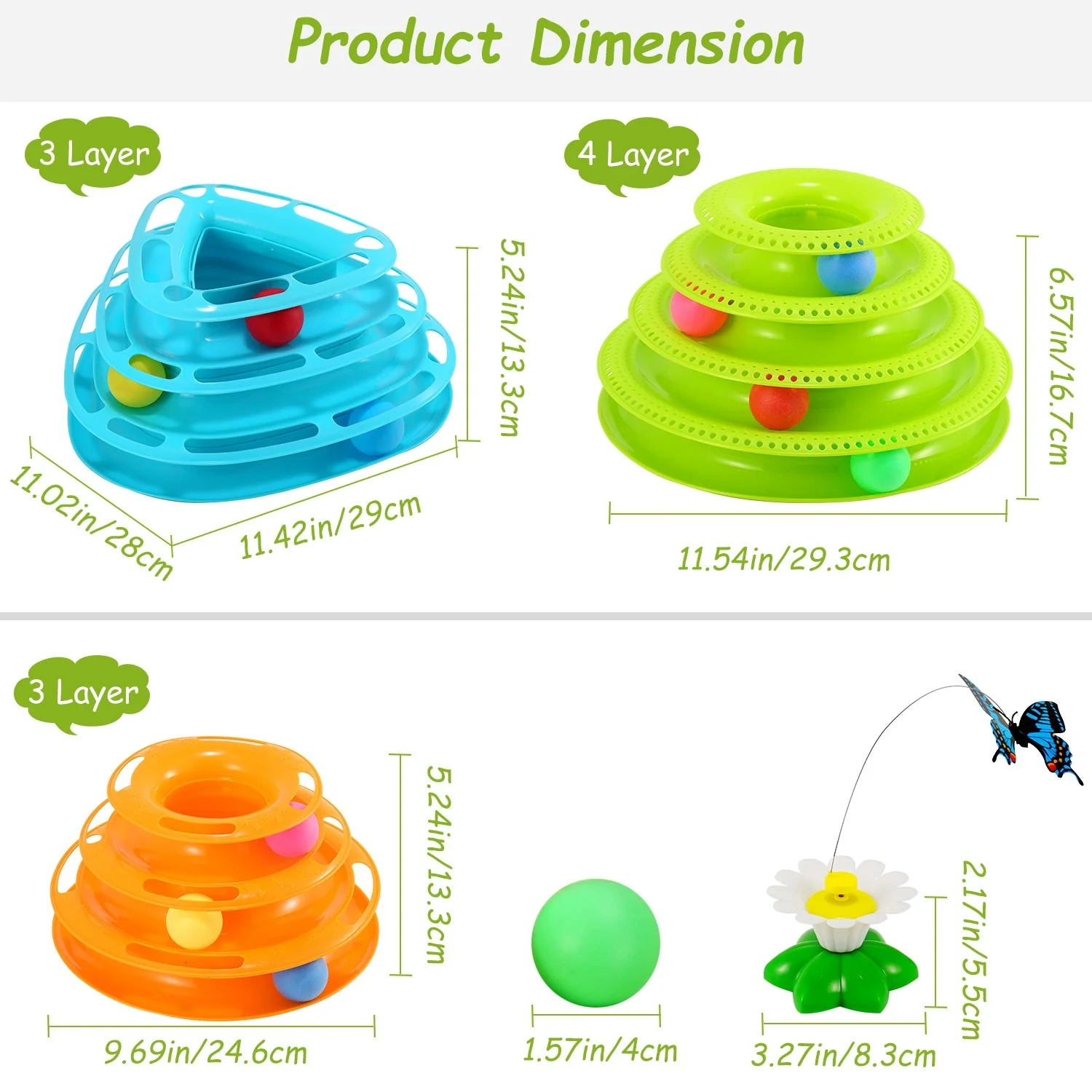GBruno Cat Track Tower Toys - Image 3