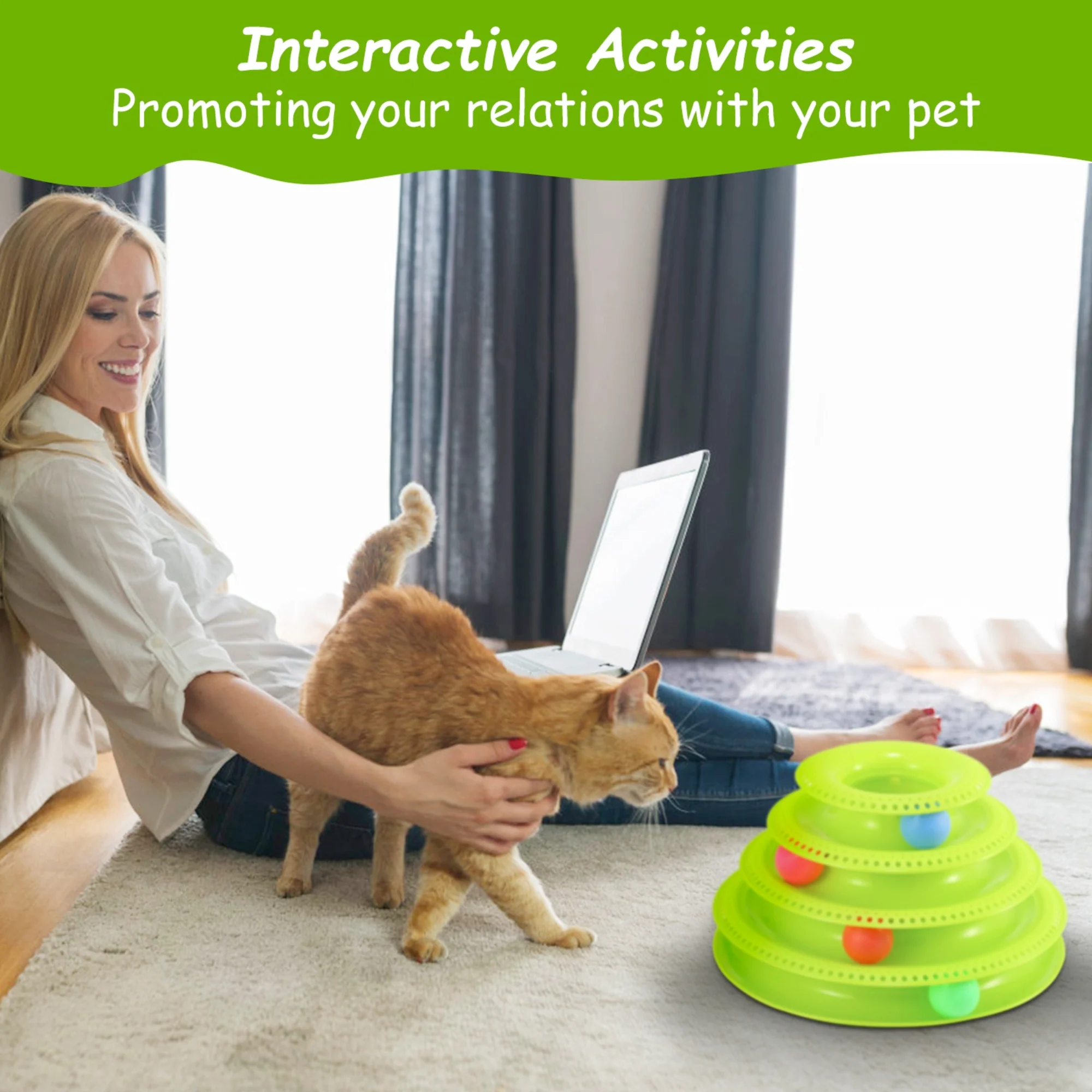 GBruno Cat Track Tower Toys - Image 5